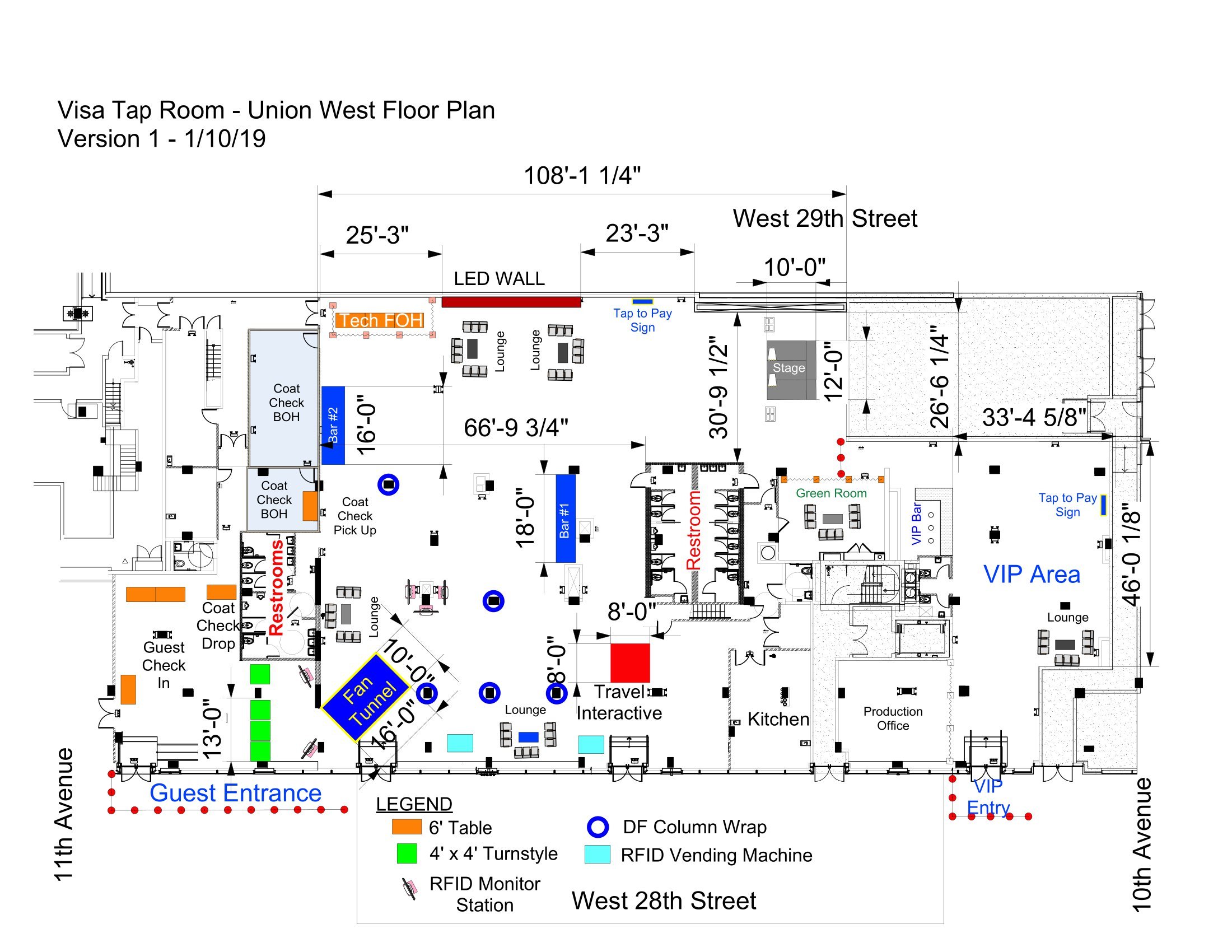 Visa, Inc. Plated Layouts