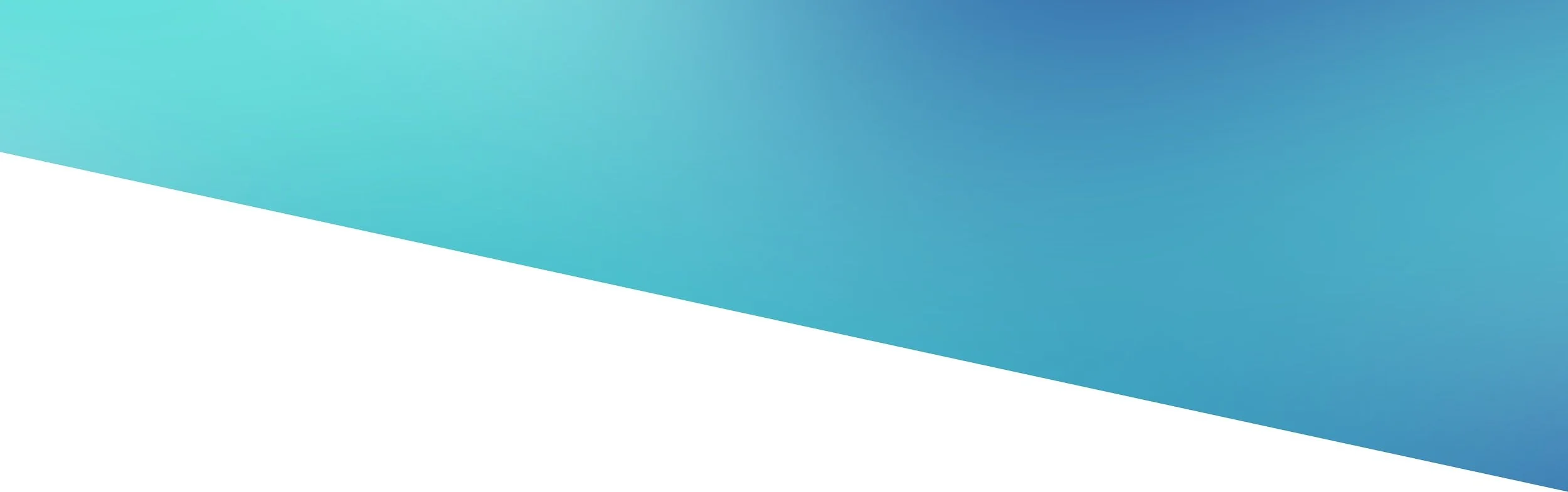 A digital graphic background with a diagonal split; the top part features a gradient of blue shades, and the bottom part is white.