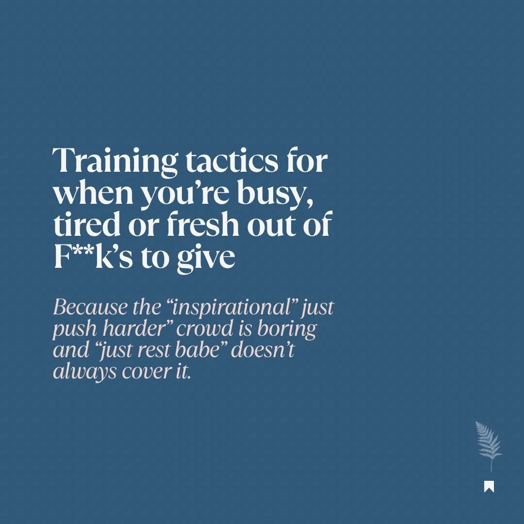 If you&rsquo;re BUSY, TIRED, or fresh out of F&rsquo;s to give&hellip;
you do not need discipline tips from someone whose biggest responsibility today was choosing a smoothie flavour. You might also need more than a tired = fragile mindset. 

You nee
