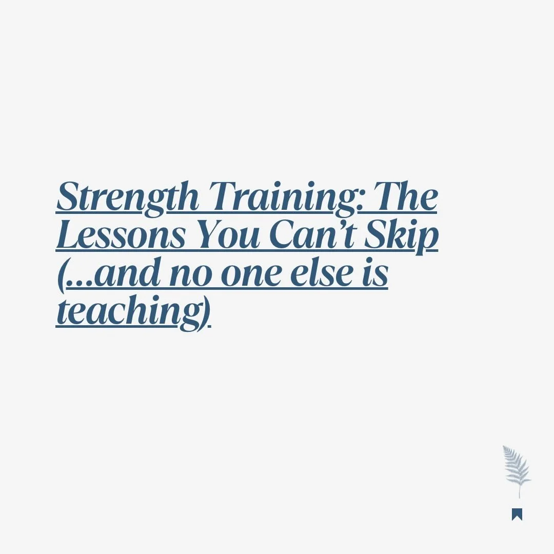 Strength training will teach you more about yourself than any &ldquo;fitness hack&rdquo; ever will.
Not the polished lessons.
Not the Pinterest-friendly quotes.
The real ones:
That strength is a skill, not a habit.
That softness and slowness take mor