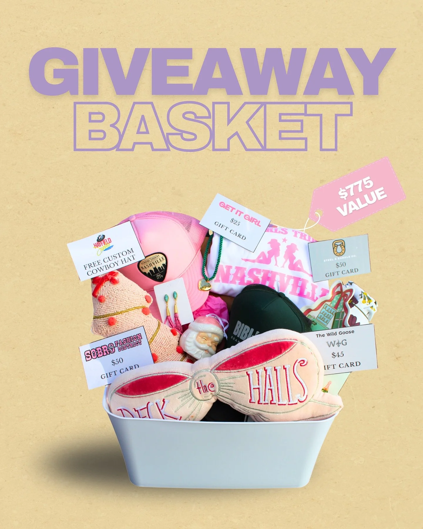 The ultimate Small Business Saturday giveaway basket 🤍✨
 Packed with love from local vendors who make this community what it is.

@wannaspooncerealbar - Froot Loop candle
@shoplowerright - 2 holiday pillows, Santa ornament, decorative Christmas plat