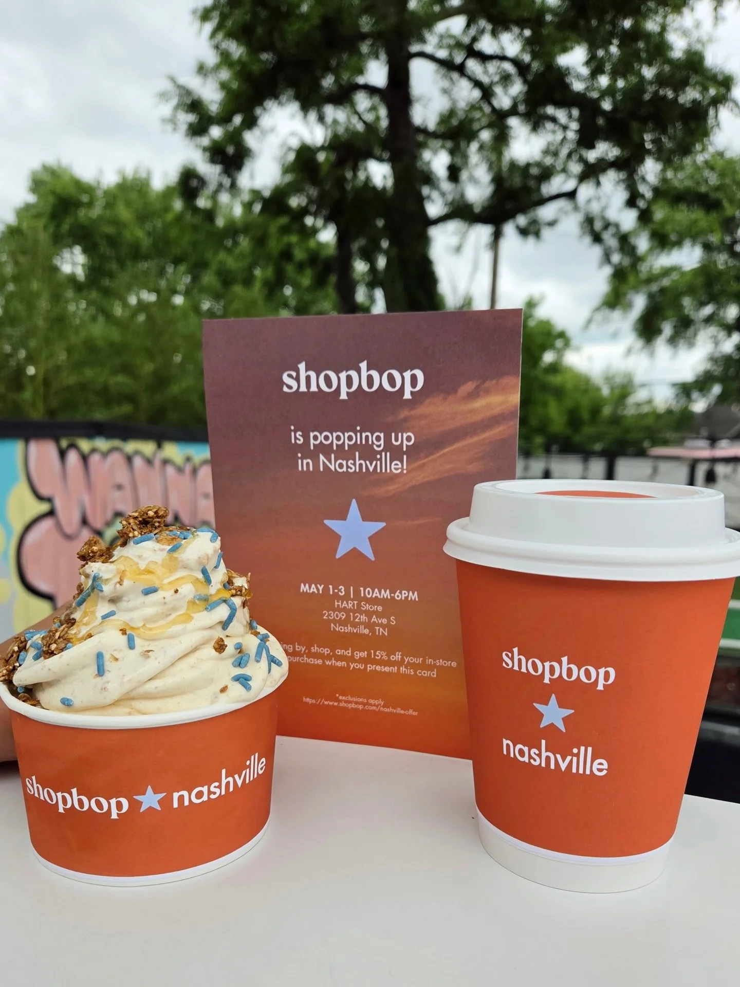 Your weekend just got a whole lot sweeter 🍦

We&rsquo;ve teamed up with @shopbop for something really fun 👀 They&rsquo;re popping up at Hart all weekend, and to celebrate, the first 50 Wanna Spoon customers each day (May 1&ndash;3) get a FREE menu 
