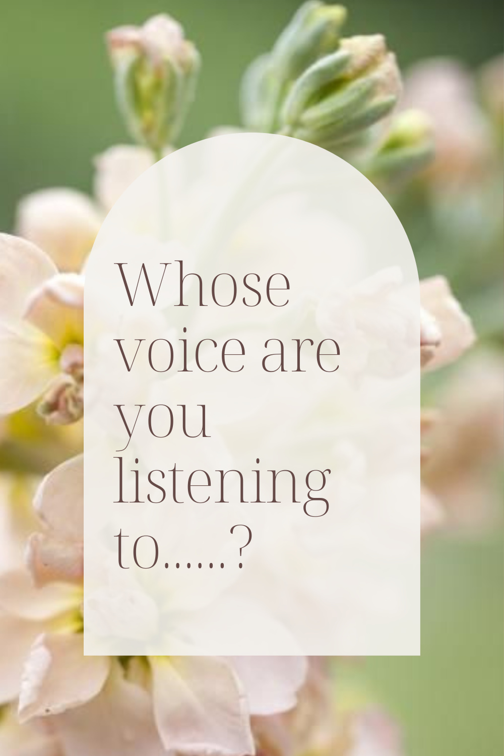 Whose voice are you listening to? How to interrupt overwhelm and calm the inner critic….