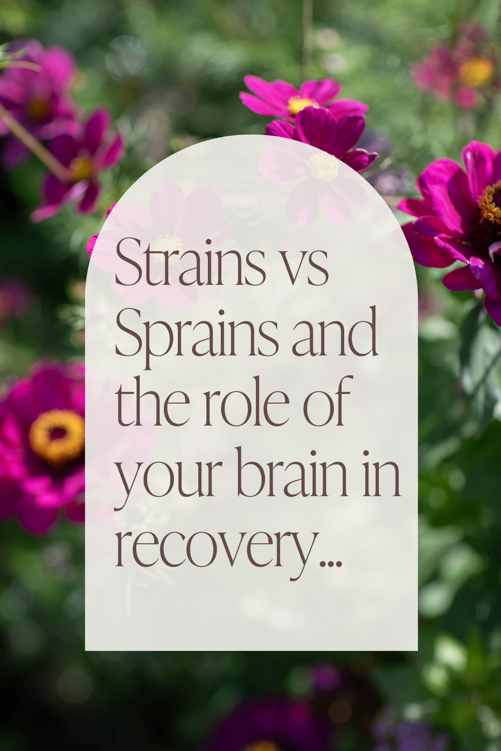 Strains vs Sprains (and the role of your brain in your recovery)