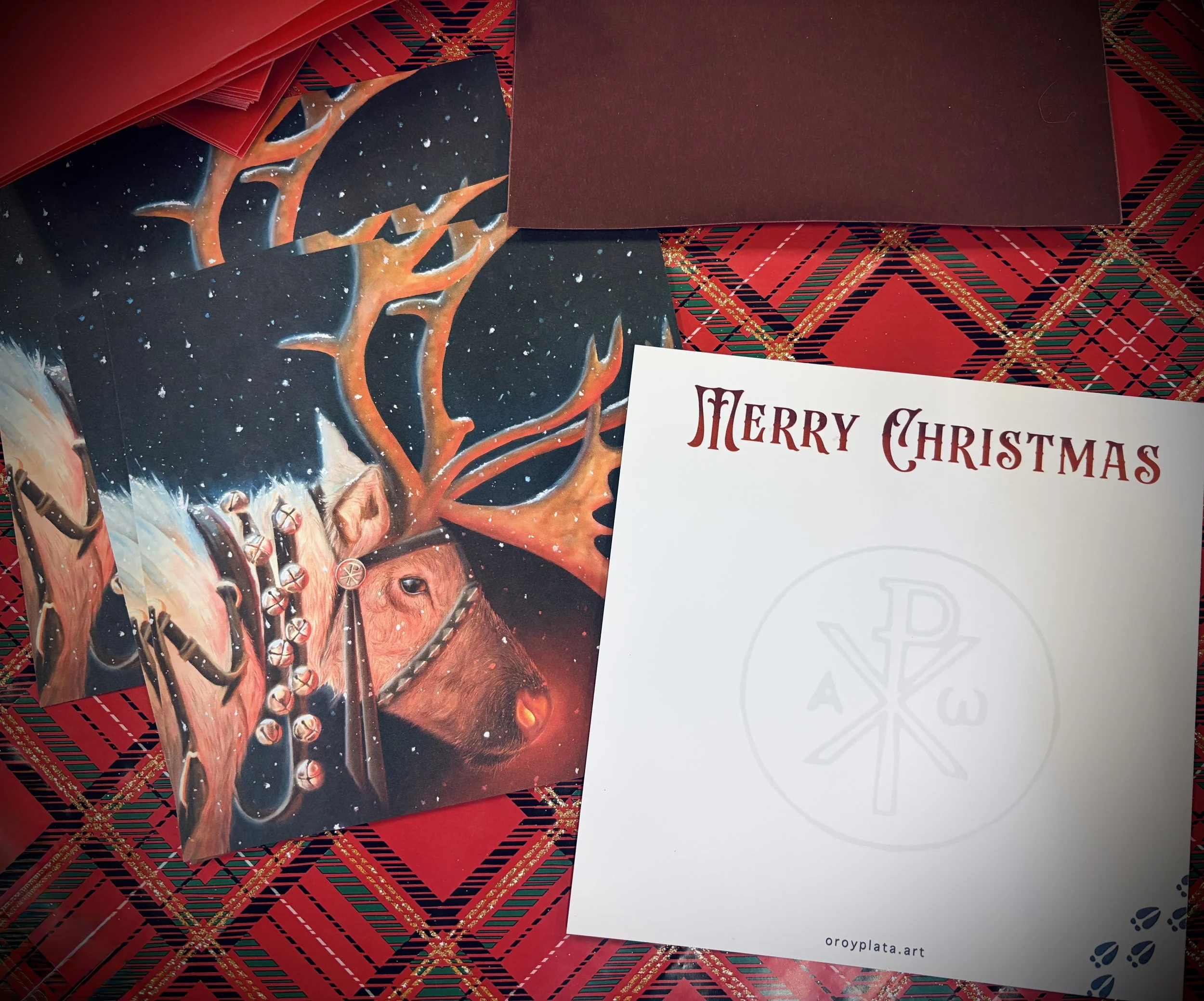 Chi Rho Rudolph Christmas Cards