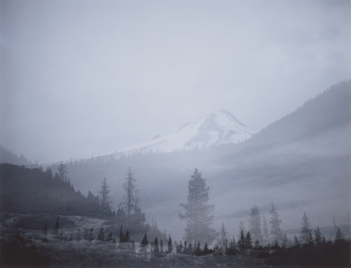 Fuji Fp-100c pack film
Land Camera
Mt Hood from the White River, Washington
Multiple exposure