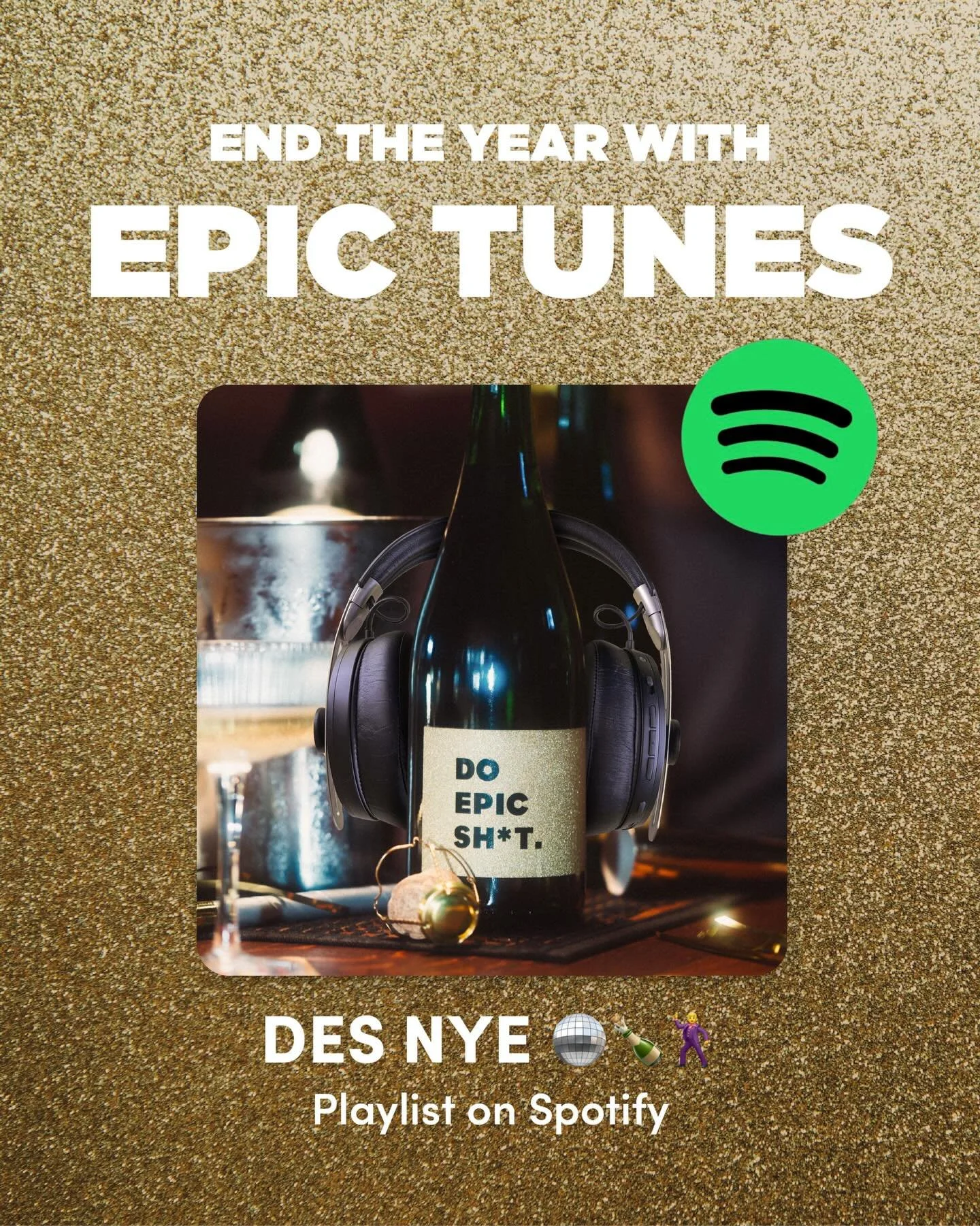 Your New Year&rsquo;s Eve soundtrack has arrived🍾🪩🕺🏼 Our Do Epic Sh*t playlist has everything you need to celebrate, dance, and toast to new beginnings. Here&rsquo;s to living epically in 2026. Listen at the link in bio 🎧🎶