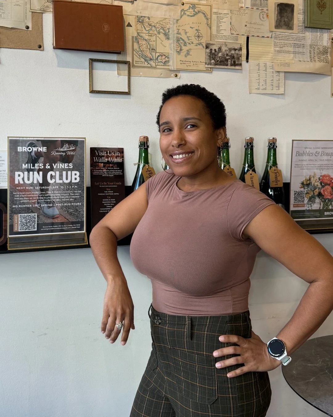 Good causes, good company, and good wine!🏃🍷👟 Our Seattle Tasting Room is joining Miles &amp; Vines in a community run club lead by our very own tasting room associate, Jennifer!
Runner, coach, and community-builder, Jenn has spent the past 6 years