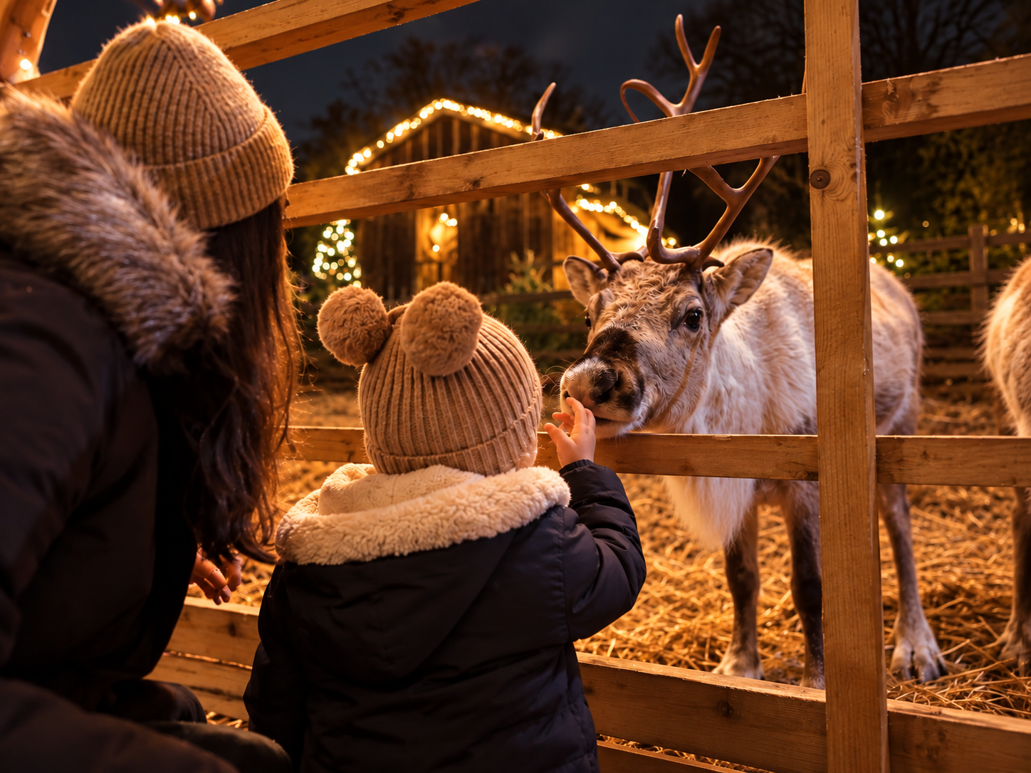 Feeding Reindeers North Wales