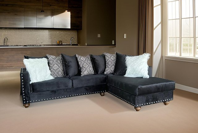 S315 Black Sectional