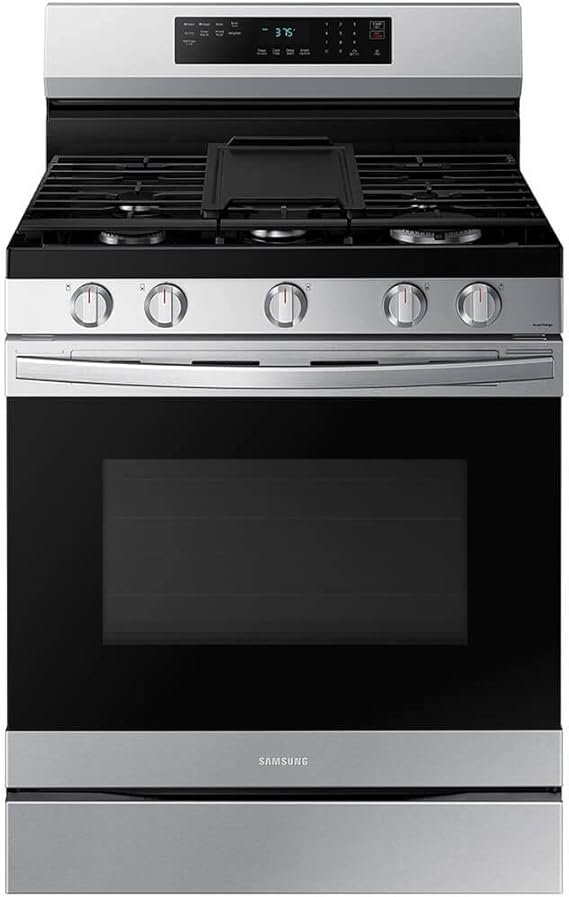 6.0 cu. ft. Smart Freestanding Gas Range with No-Preheat Air Fry & Convection in Stainless Steel