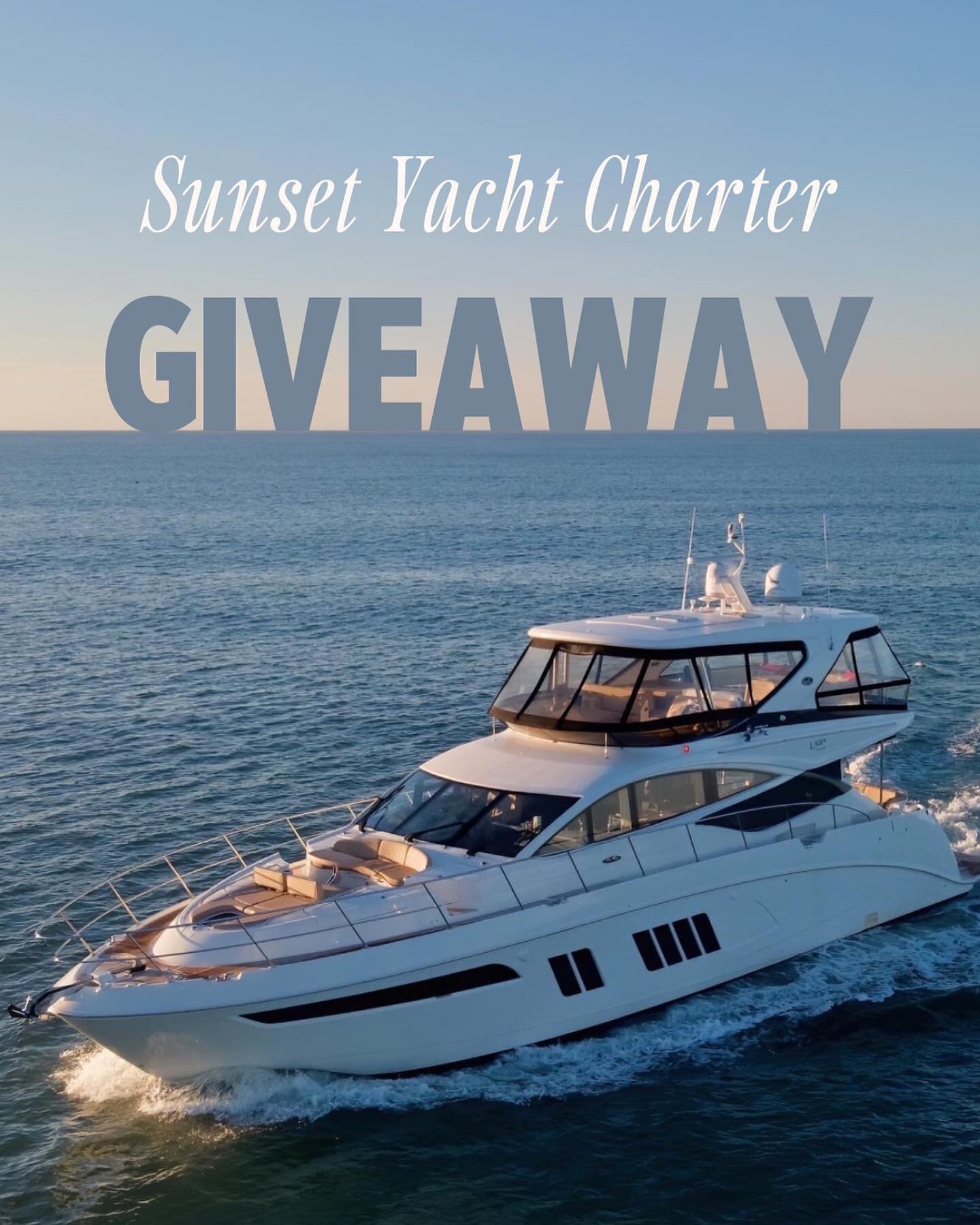 GIVEAWAY CLOSED 

Sunset Yacht Charter Giveaway?! Yes please. 😍

4 winners (and a +1 of of their choosing) will experience an unforgettable sunset yacht charter while enjoying small business goodies. ⬇️

Everything that comes with this expereince: 
