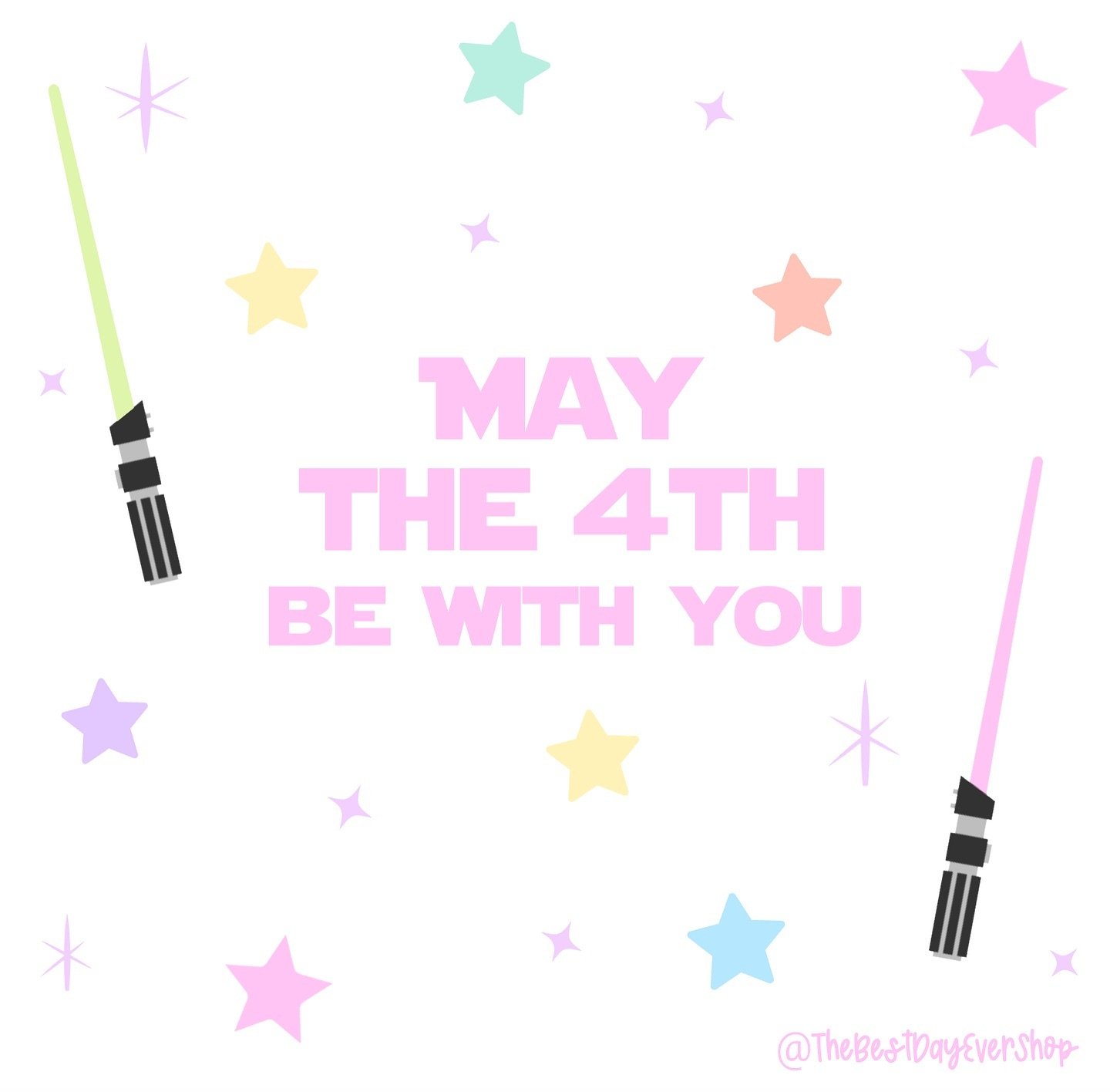 Happy Star Wars Day! May the 4th! Today is the last day to shop our Star Wars fanny pack and crew sweatshirts.