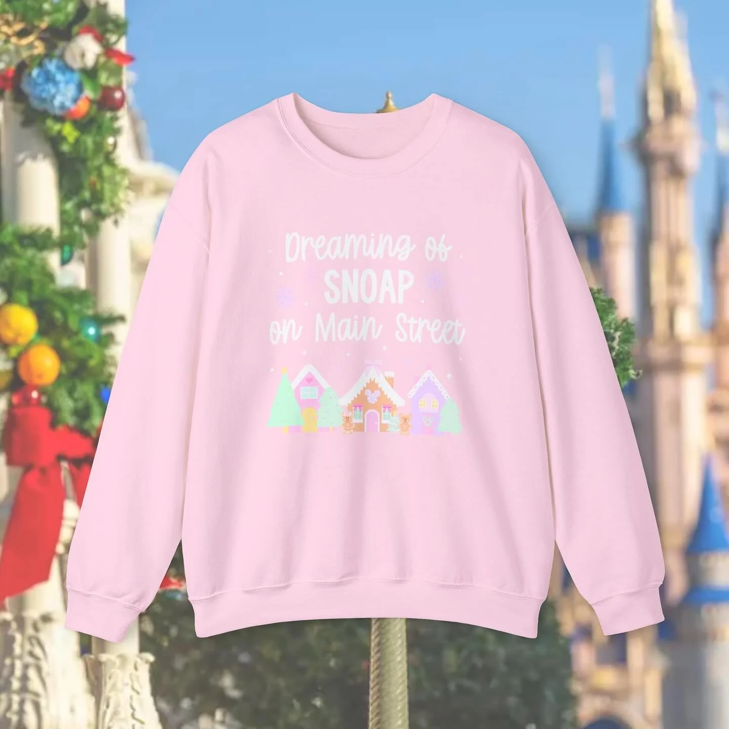 So excited for this Merry and Magical mini collection! These two new designs are now available on either a shirt or crew sweatshirt. Shop this new &ldquo;snoap on Main Street&rdquo; or &ldquo;snow globe&rdquo; designs now! ✨🎄