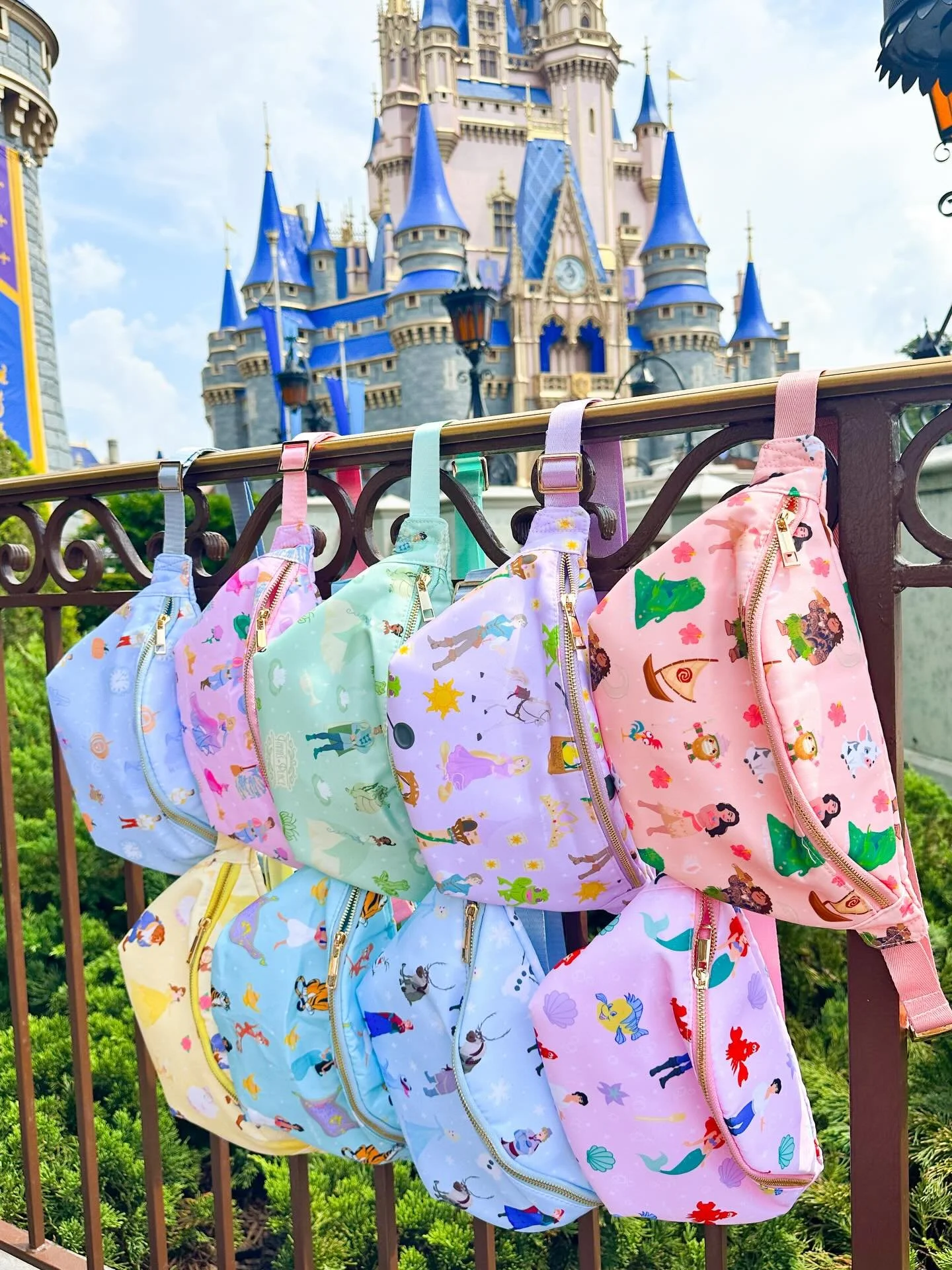 After princess half marathon weekend I thought it was fitting to highlight the Princess fanny pack collection! These are some of my favorite prints of all time that I designed 💕✨ I loved seeing all of the tags in your Run Disney race photos this wee