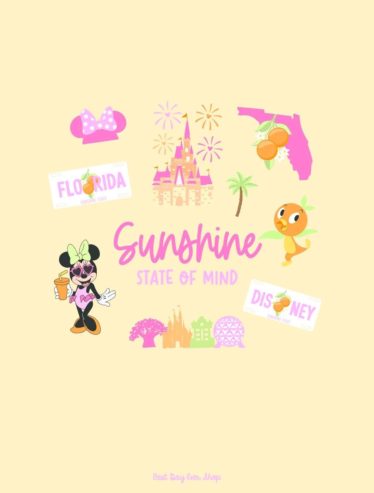 New collection inspired by the sunshine state! I&rsquo;m so ready for sunny, warm weather and this new print is so perfect for upcoming Disney park days! Highlighting all of our favorite Florida and WDW things! Shop this new print and coordinating pa