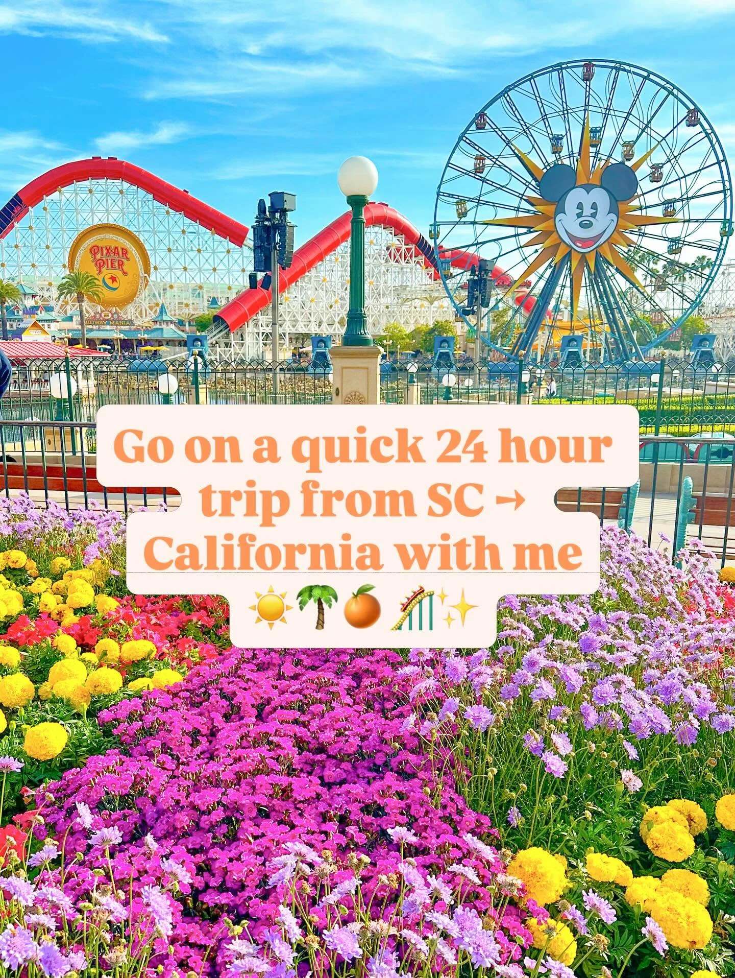 What a whirlwind 24 hour trip across the country! I had the absolute best time going to see the Disneyland 70th anniversary festivities one last time and it was so special. I really wanted to go visit one more time so I created a new print and collec