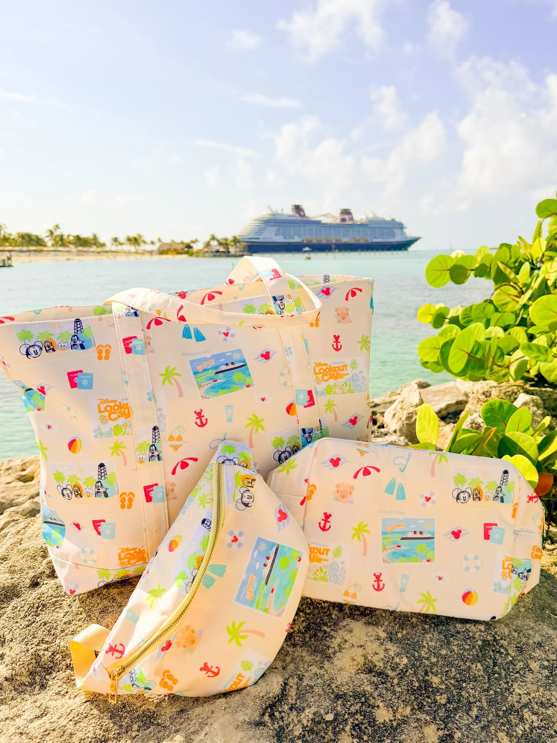 Postcards From Paradise Tote and Fanny Pack