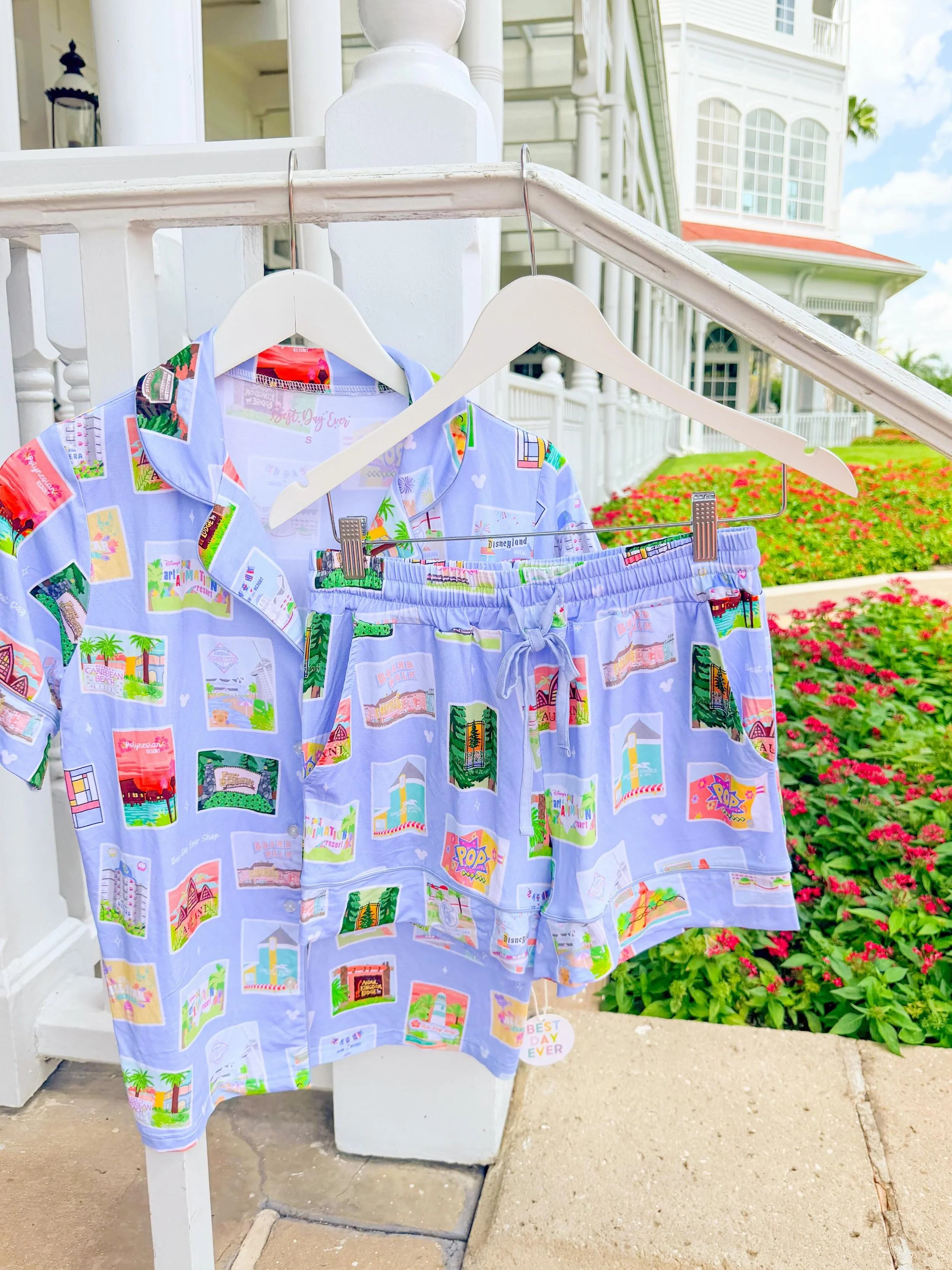 Surprise! Our resort pajamas and bags are back in stock! Shop totes, pouches, patches and customizable tees and crews for all 22 WDW and Disneyland resorts. Available now on our site!