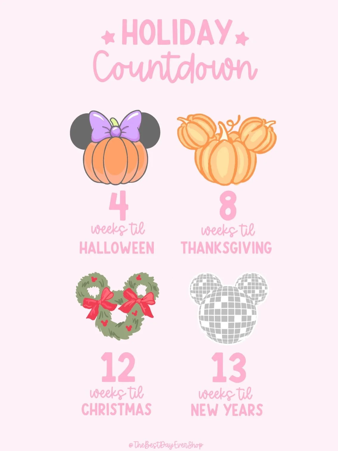 Holiday Countdown! Which are you looking forward to most? I can&rsquo;t believe we are really in the holiday season now! Swipe to see some of my favorite new Chtisymas items that are available in the shop! 🎄🎃