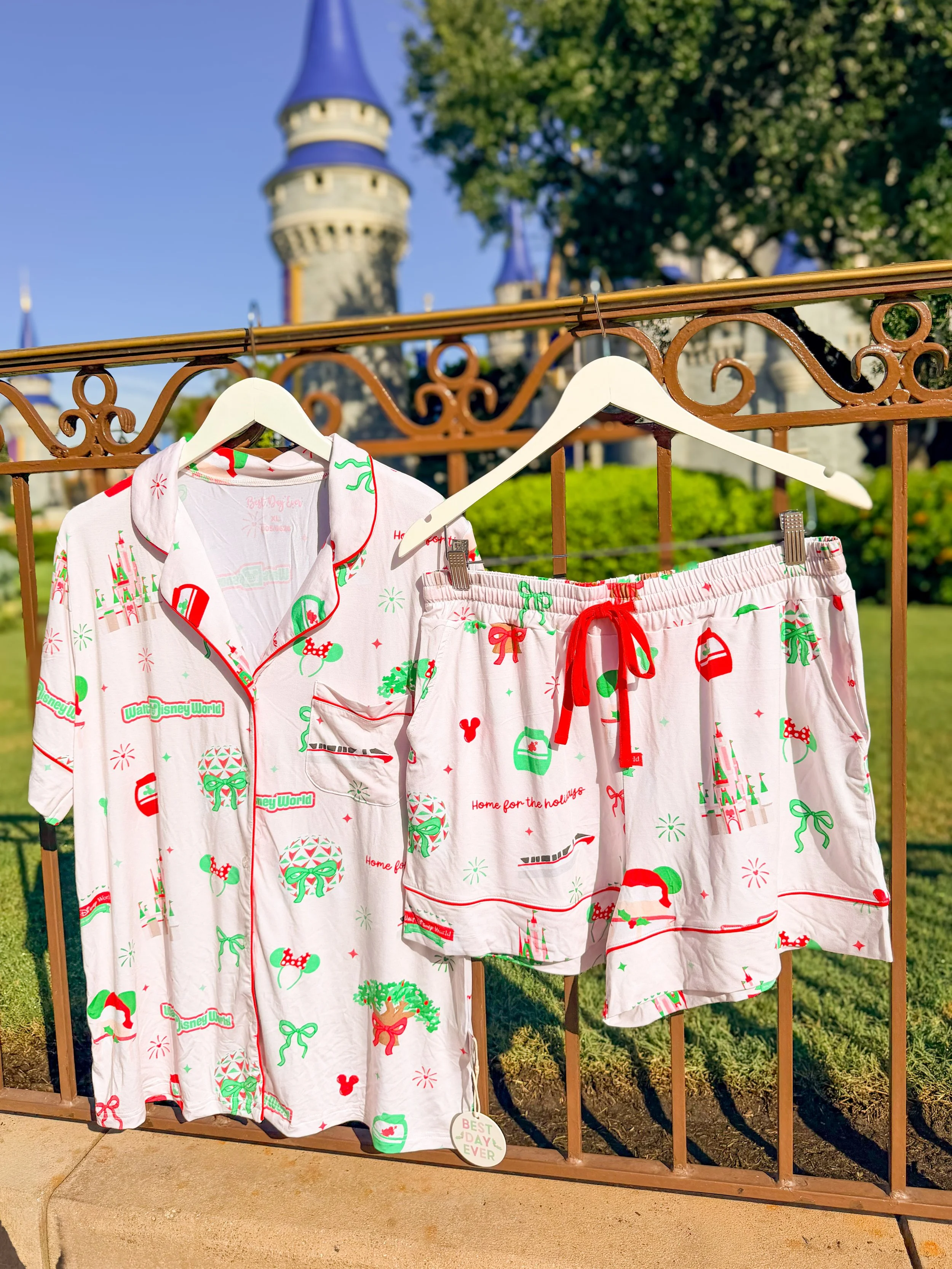 Christmas 4 Parks W D W Pajamas