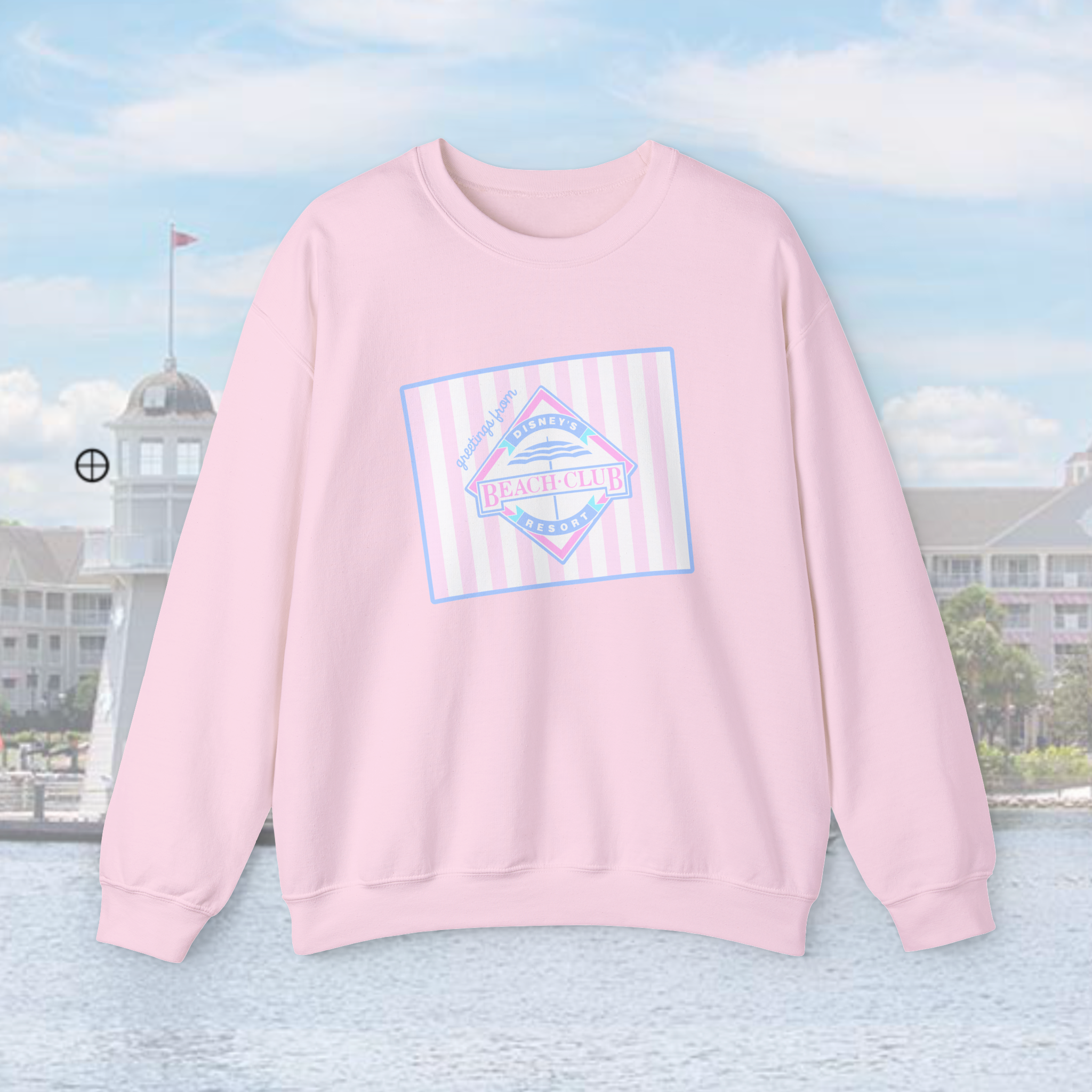 CHOOSE TEE OR CREW- Beach Club