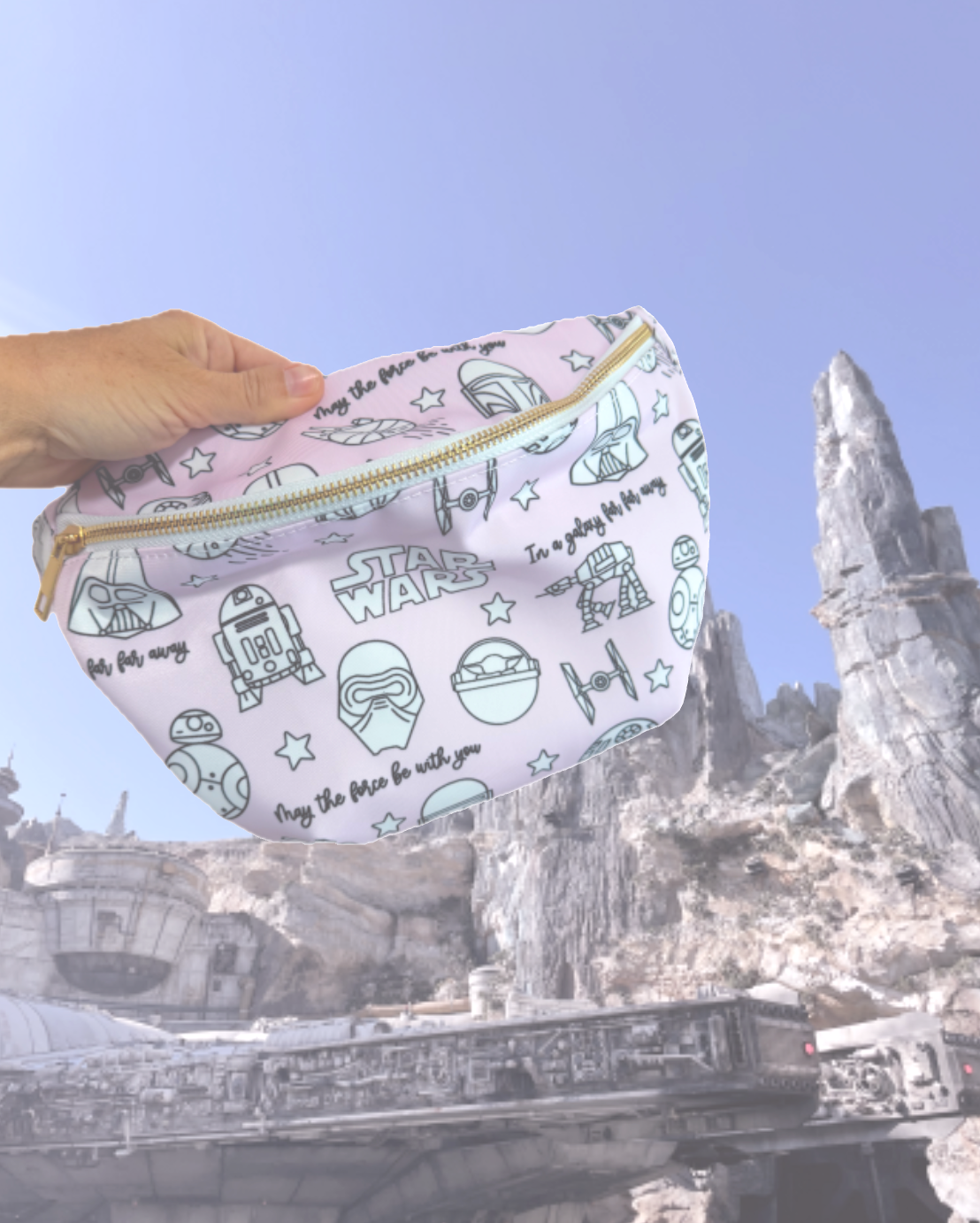 Pink Star W Fanny Pack