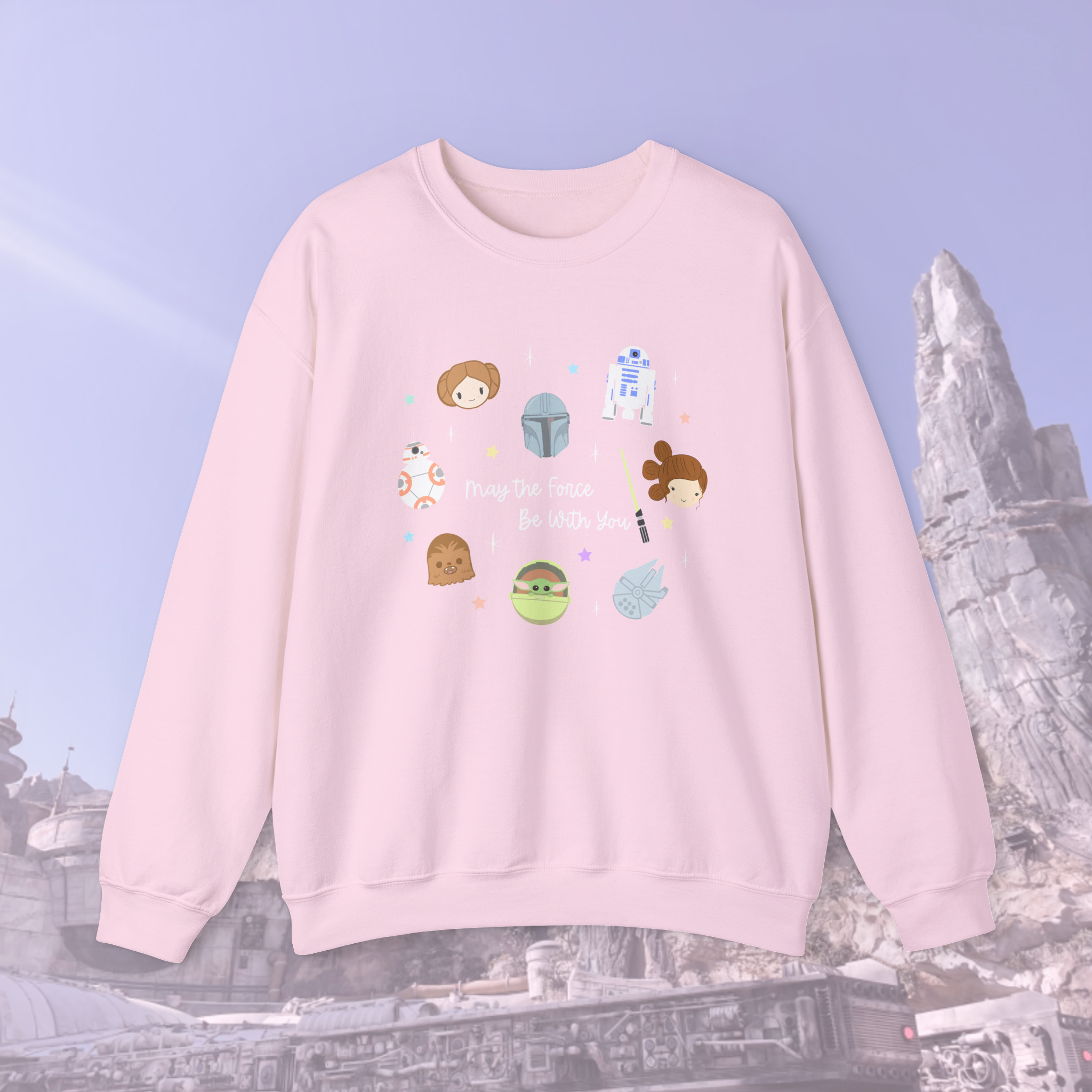 CHOOSE TEE OR CREW-  May the Force