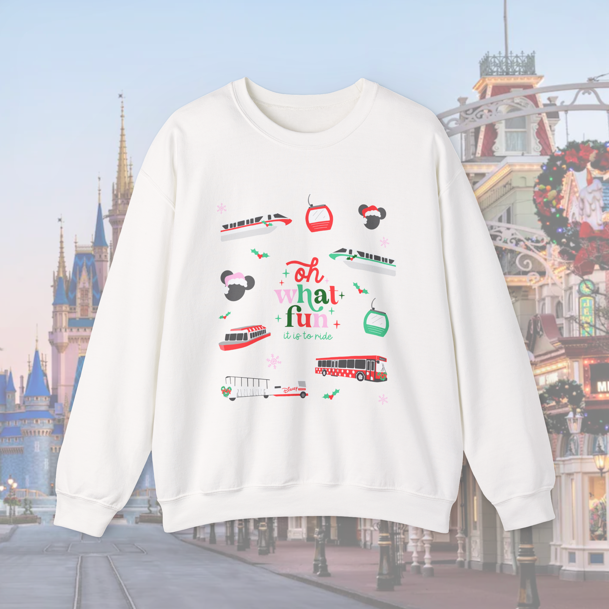 CHOOSE TEE OR CREW- Oh What Fun