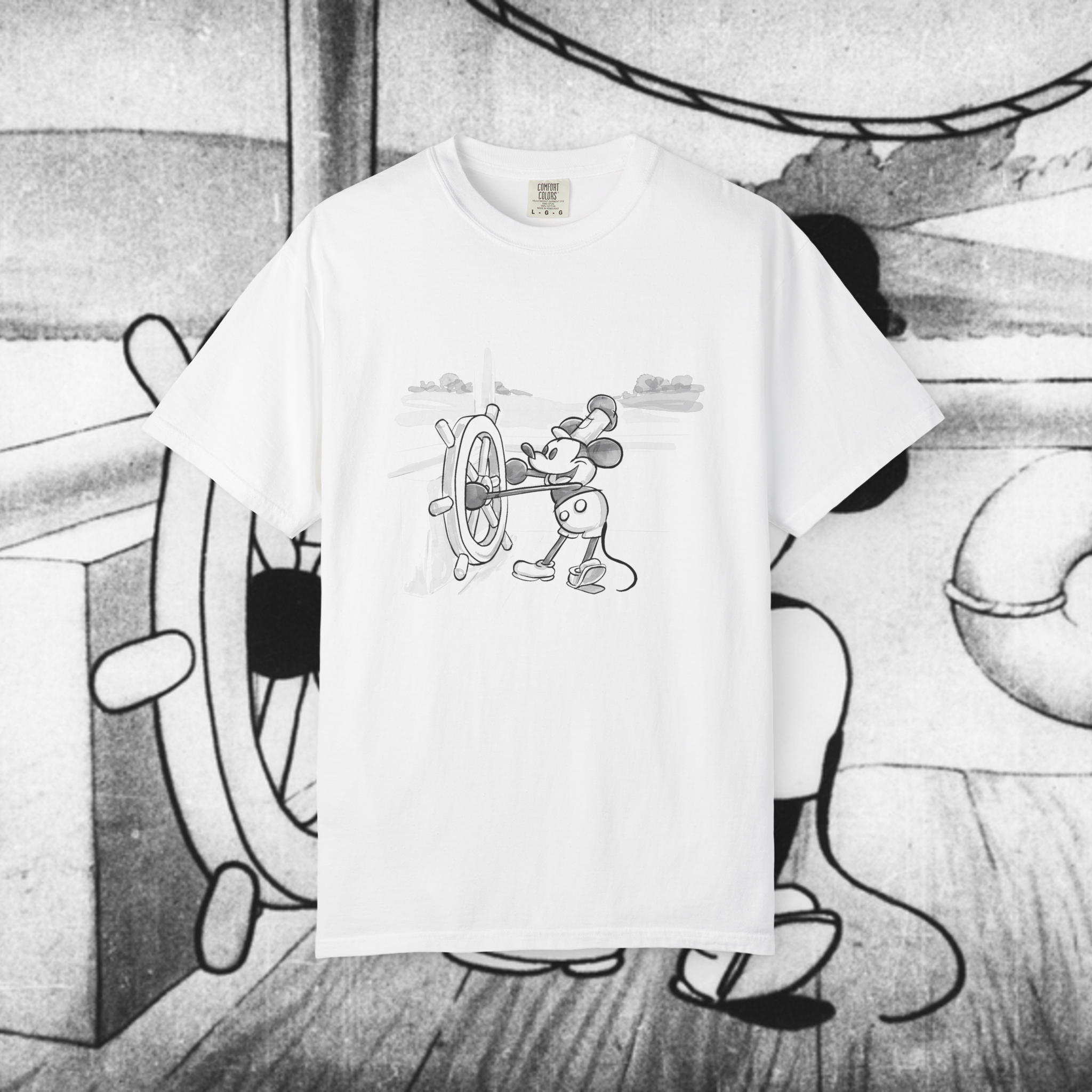 CHOOSE TEE OR CREW- Sketchy Mouse
