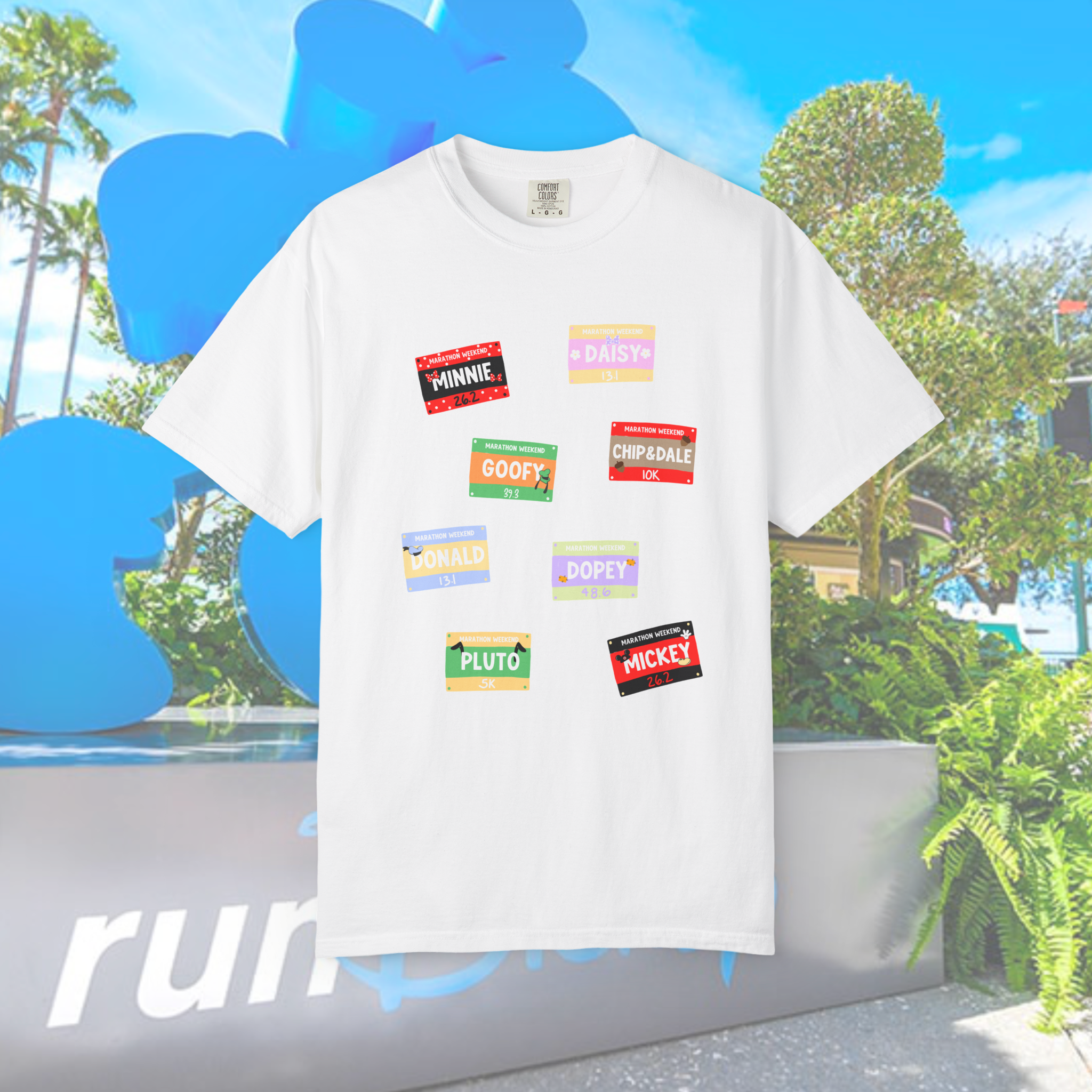 CHOOSE TEE OR CREW-  Race Bibs