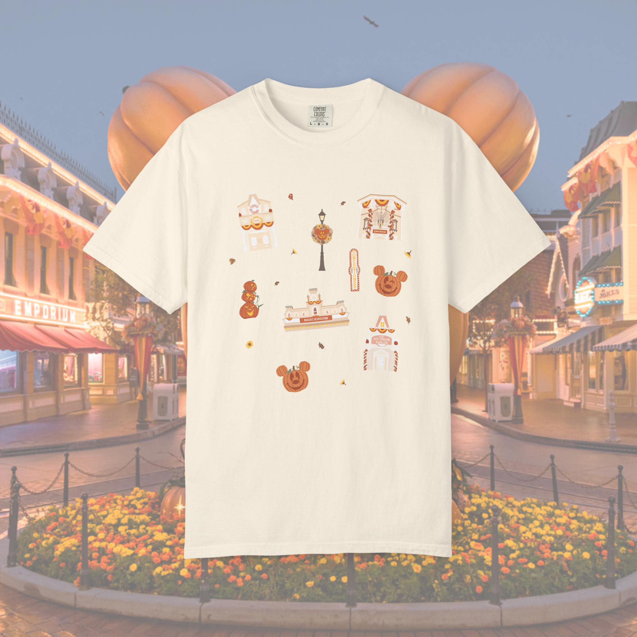 CHOOSE TEE OR CREW- Main St Fall
