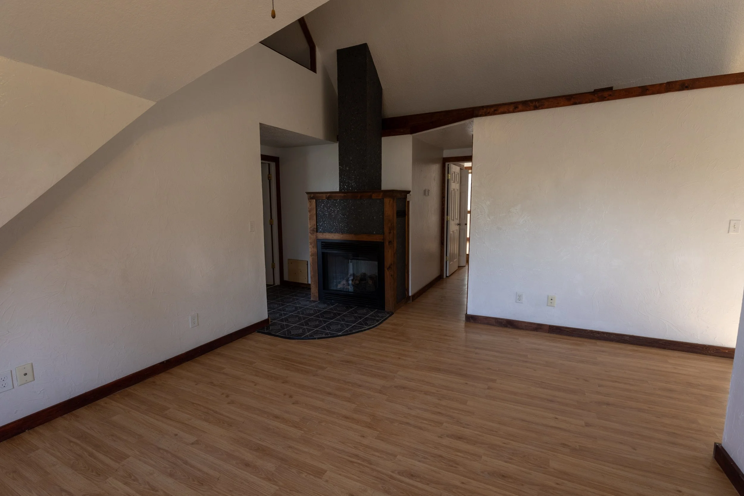 fireplace in the living room area of a Lead SD rental property apartments
