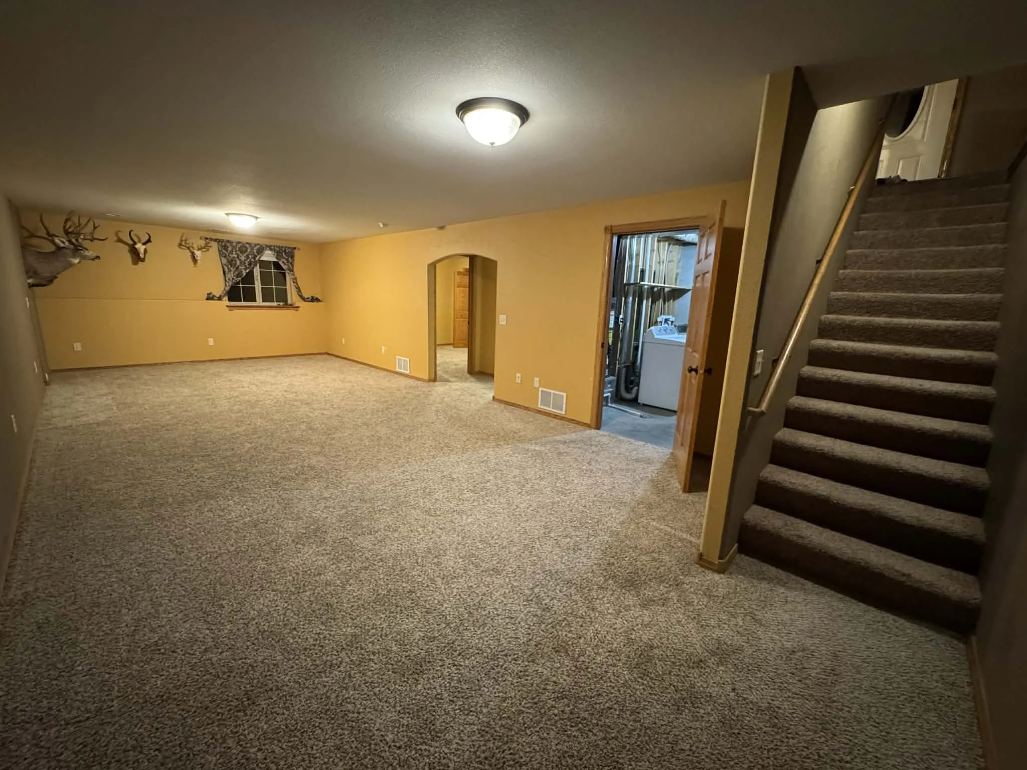 downstairs living area in Spearfish SD home for rent