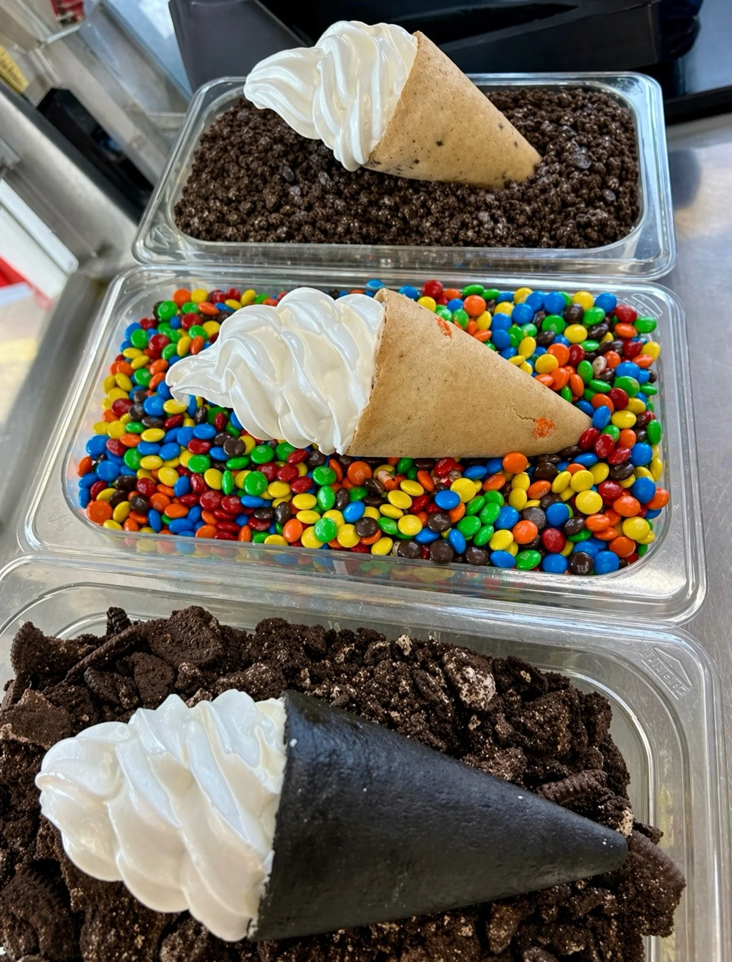 Which one are you grabbing first? 👀🍦Oreo, M&amp;M, or Chocolate Chip