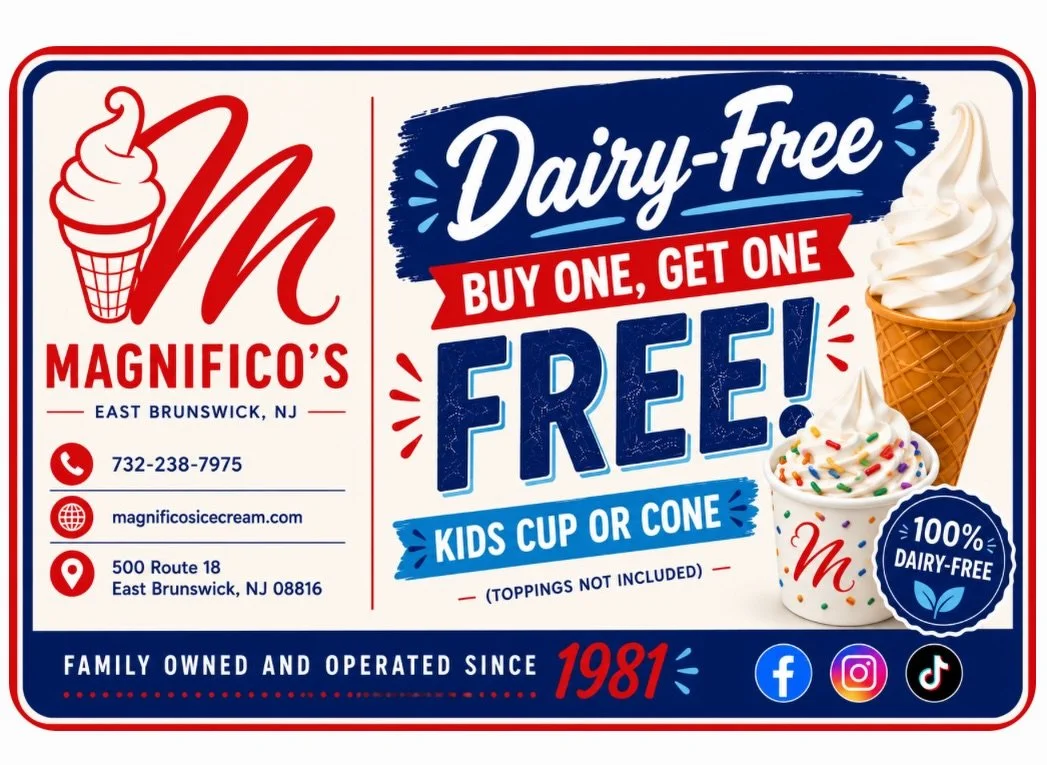 Dairy Free Soft Serve is Buy One Get One Free 🍦🎉