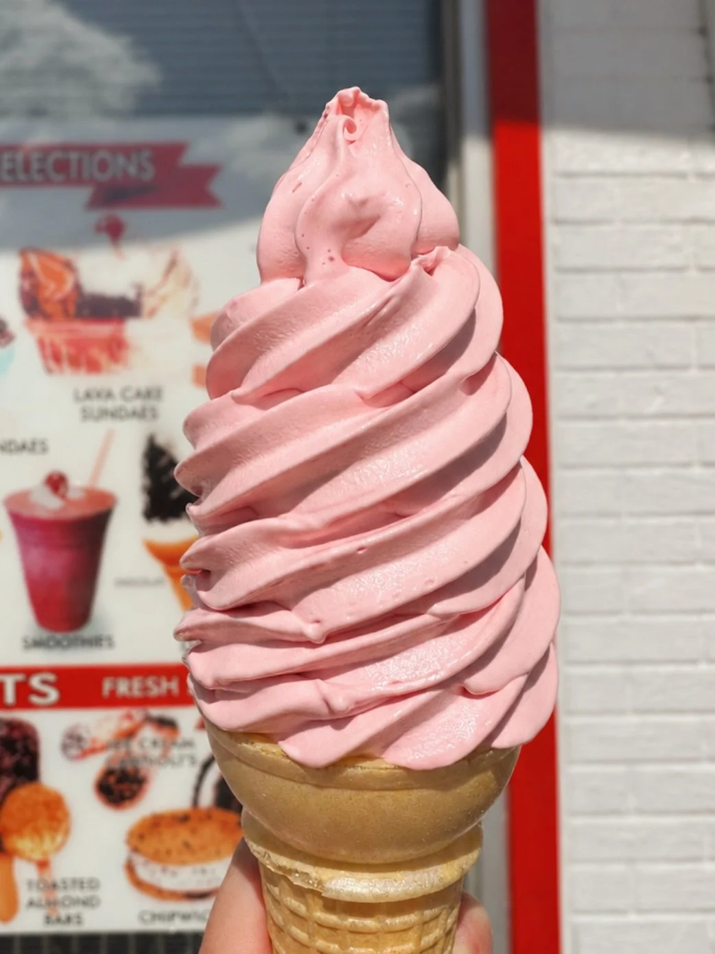 Sweeten up your Thursday with Strawberry Soft Serve 🍓