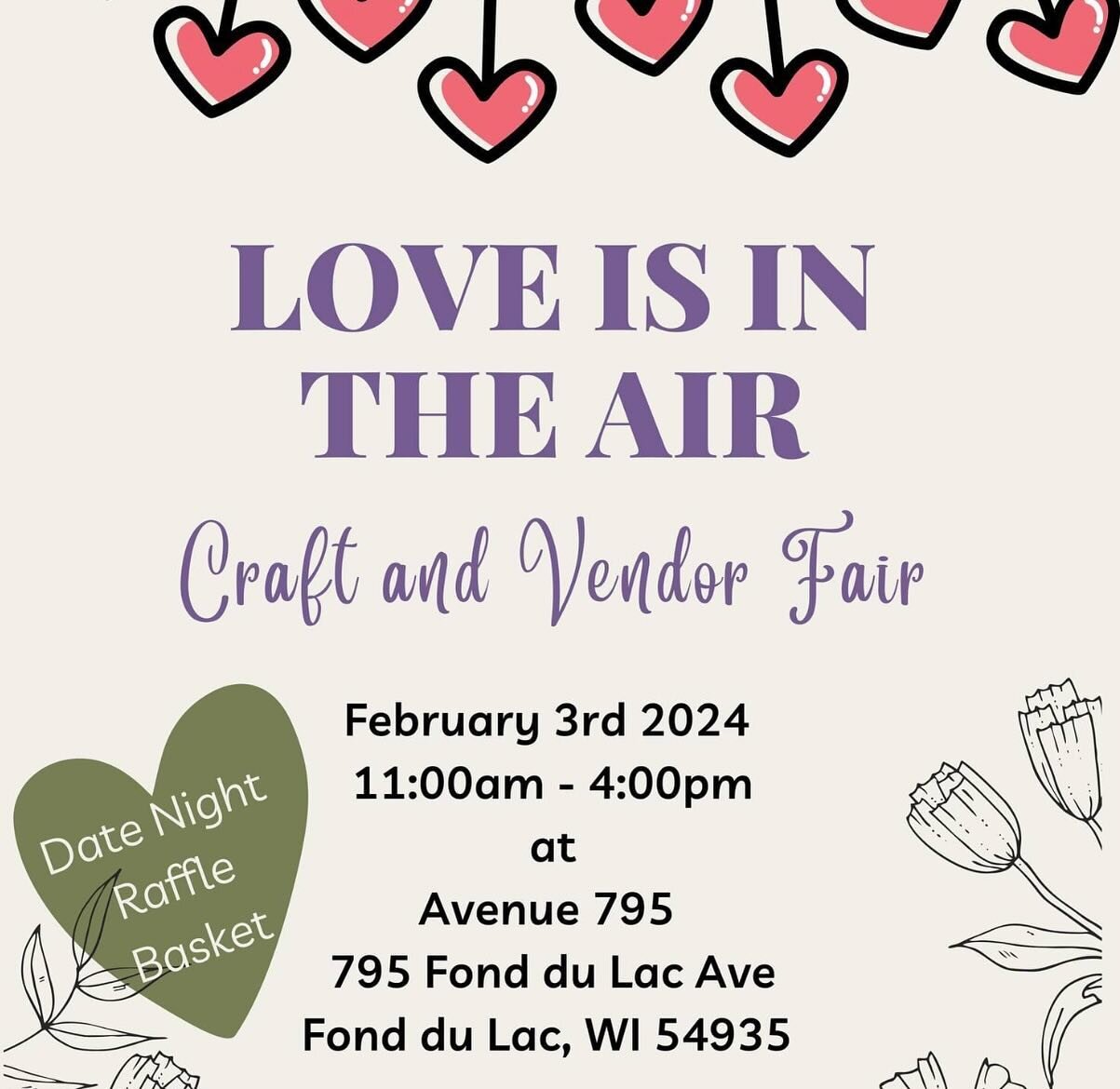 Get out of your house and come see us and all that the vendors have to offer!