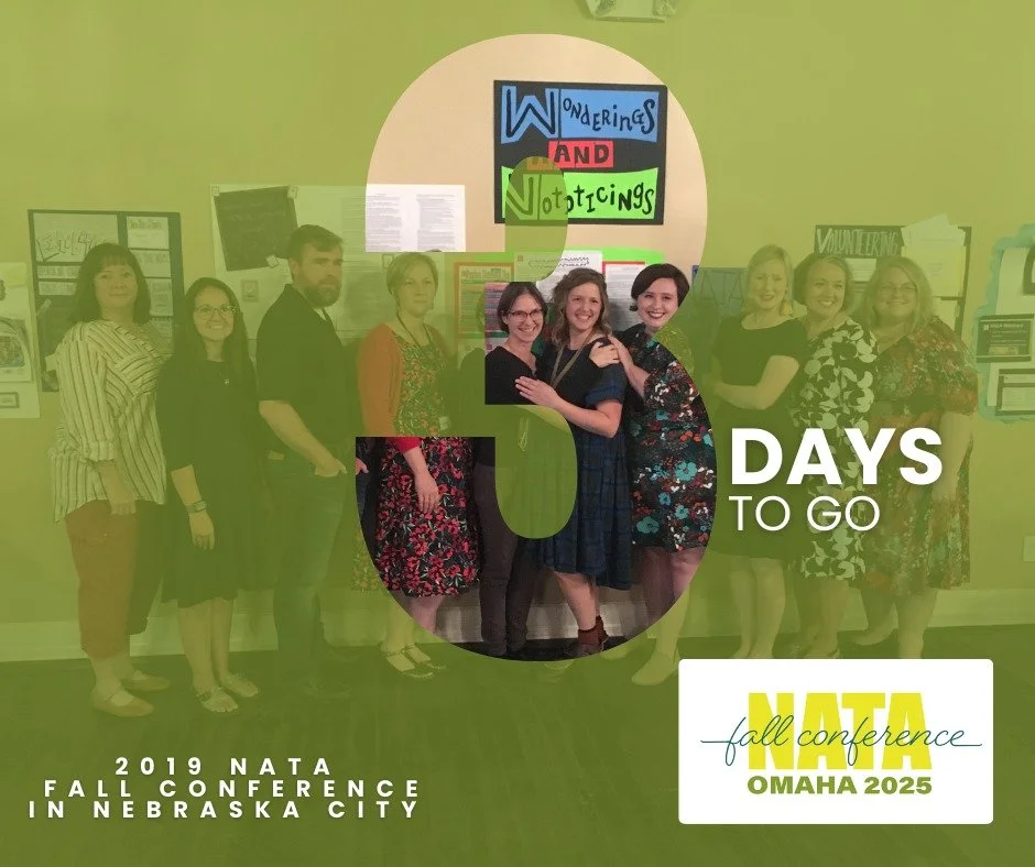 𝑻𝒉𝒆 𝒄𝒐𝒖𝒏𝒕𝒅𝒐𝒘𝒏 𝒊𝒔 𝒐𝒏! 3 days until NATA Fall Conference! We can't wait to see you and to celebrate all the amazing things art educators are doing across the state! Our organization has accomplished so many amazing things this year and 