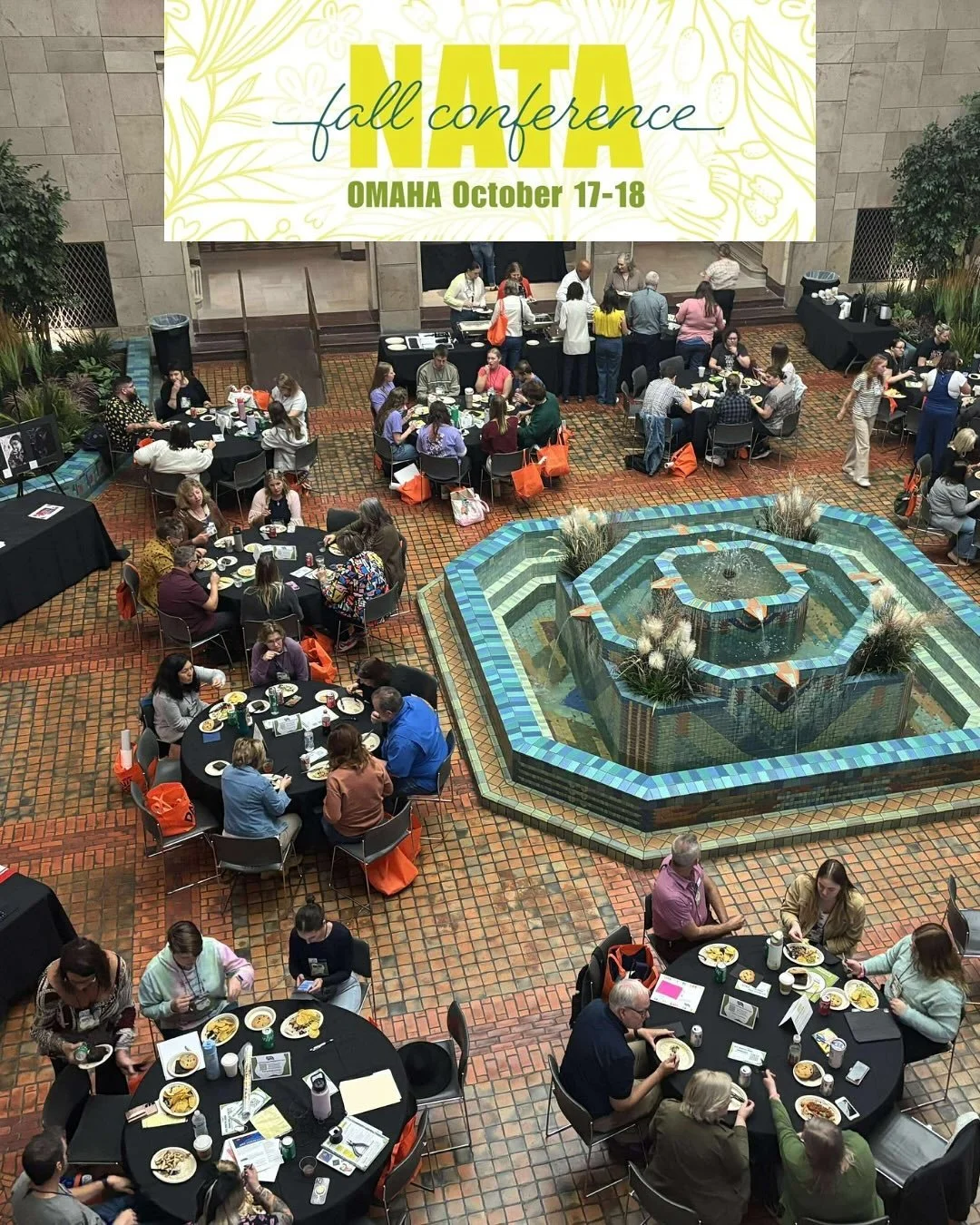 Day 1️⃣ of NATA Fall Conference in Omaha at the @joslynartmuseum !

Do you have any photos of the awesome workshops and breakout sessions you attended? Share the magic of fall conference with us by tagging our page or adding the hashtag #NATAomaha202