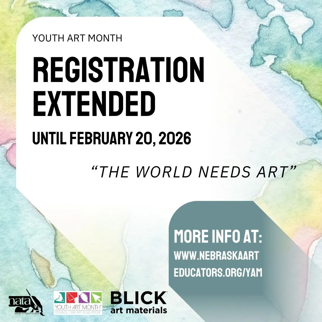 It's not too late! 🎨 The deadline to register for the Youth Art Month Exhibition has been 𝐞𝐱𝐭𝐞𝐧𝐝𝐞𝐝 𝐭𝐨 𝐅𝐞𝐛𝐫𝐮𝐚𝐫𝐲 𝟐𝟎𝐭𝐡!

March is Youth Art Month, and we are ready to celebrate the incredible creativity of our students across the 