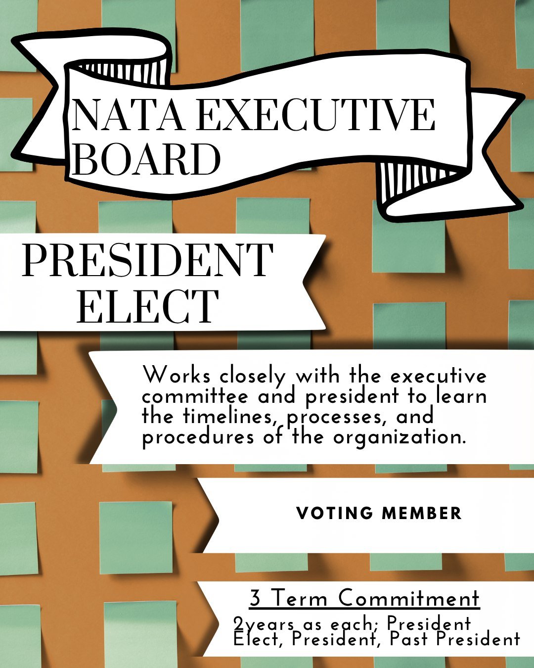 Nominations are open for the NATA president-elect position!

Are YOU interested in leadership with NATA or do you know someone who might be? 𝐍𝐨𝐦𝐢𝐧𝐚𝐭𝐢𝐨𝐧𝐬 𝐚𝐫𝐞 𝐎𝐏𝐄𝐍! Please consider nominating a friend or colleague. 

Nominations for t