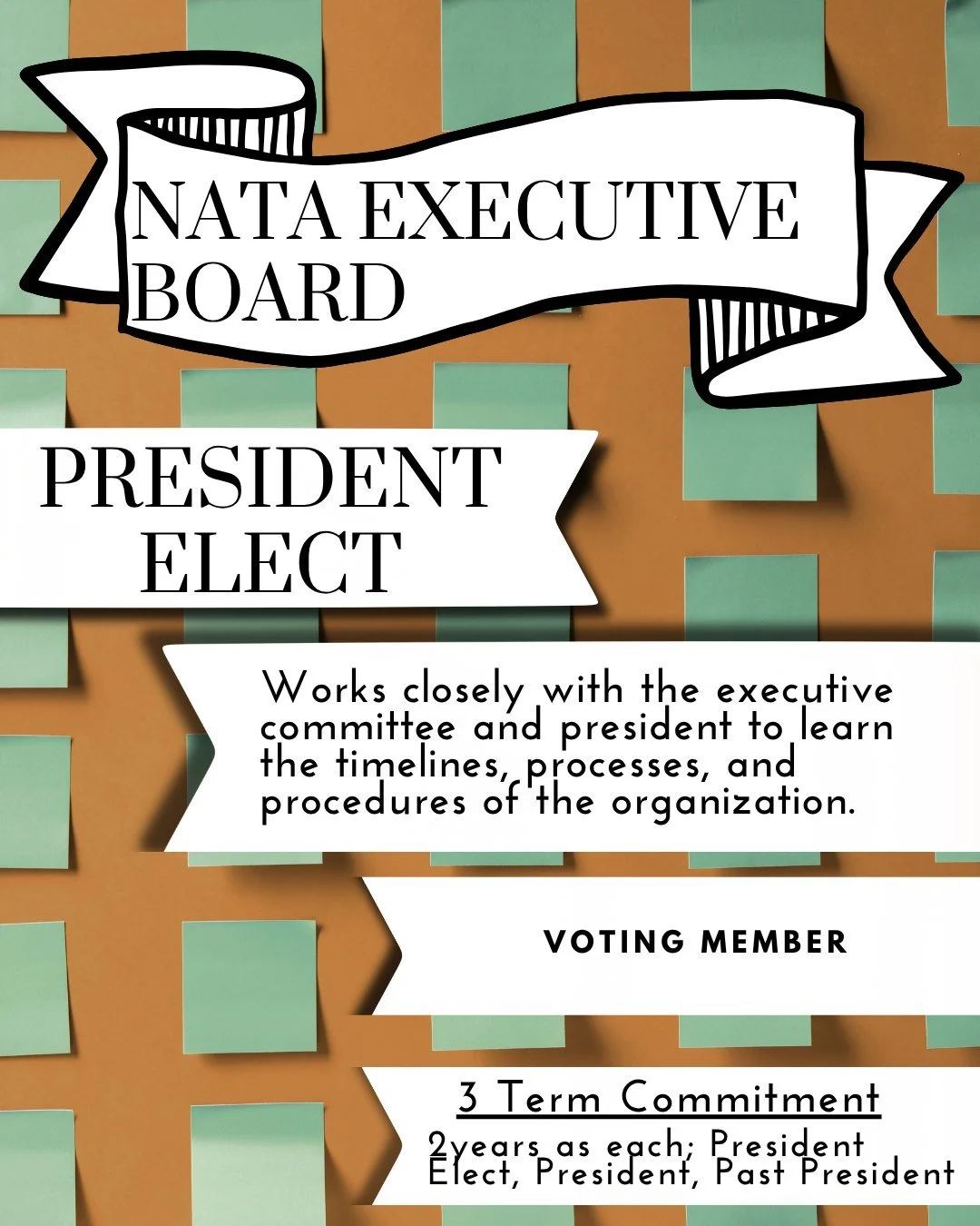 Nominations are open for the NATA president-elect position!

Are YOU interested in leadership with NATA or do you know someone who might be? 𝐍𝐨𝐦𝐢𝐧𝐚𝐭𝐢𝐨𝐧𝐬 𝐚𝐫𝐞 𝐎𝐏𝐄𝐍! Please consider nominating a friend or colleague. 

Nominations for t