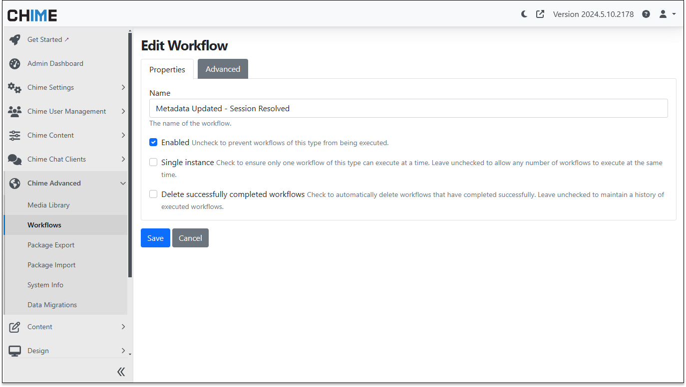 Our chat platform uses the Orchard workflow engine