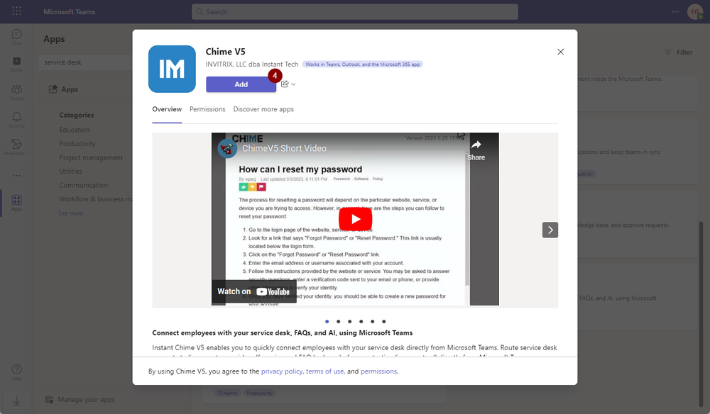 Install Microsoft Certified AI Chat for Microsoft Teams