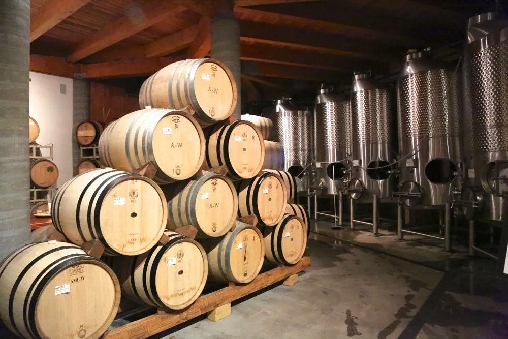 Inside the B Cellars Winery