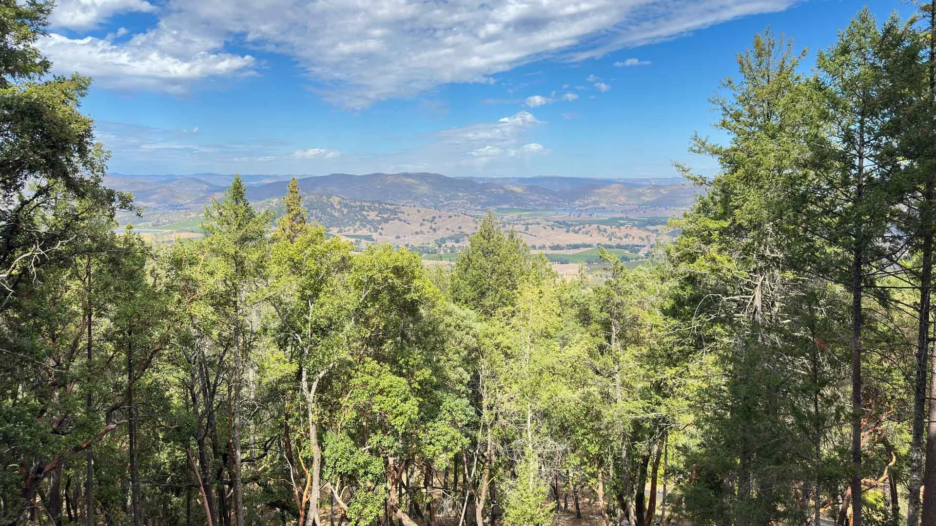 Pope Valley from Sylvan Lake Farm on Howell Mountain