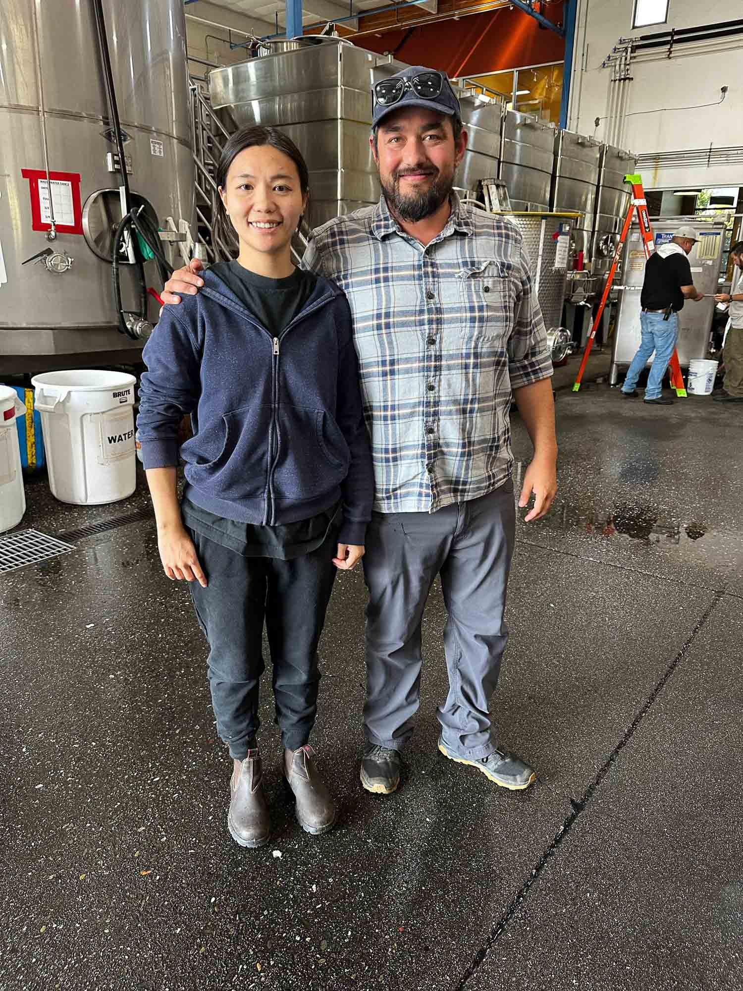Kale with Assistant Winemaker Jane Jiang