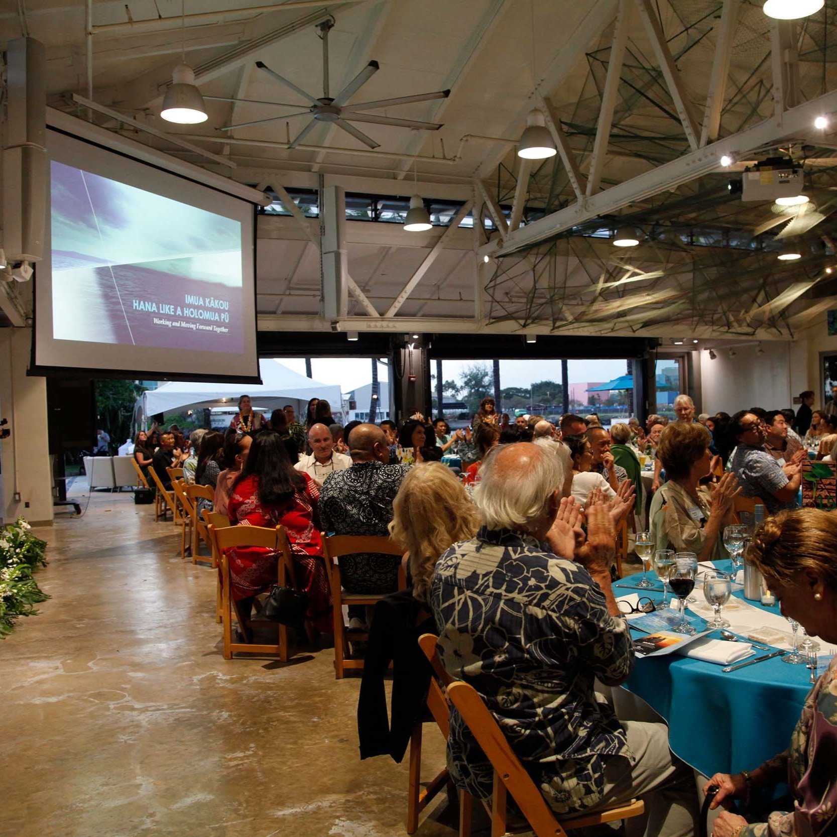 Dinner event at the Ho'okupu Center.