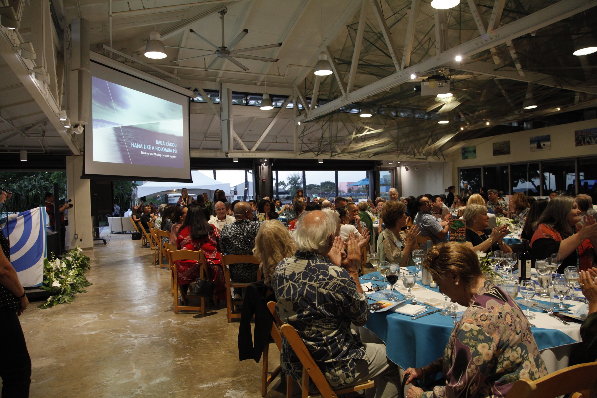 Evening event at Ho'okupu Center.